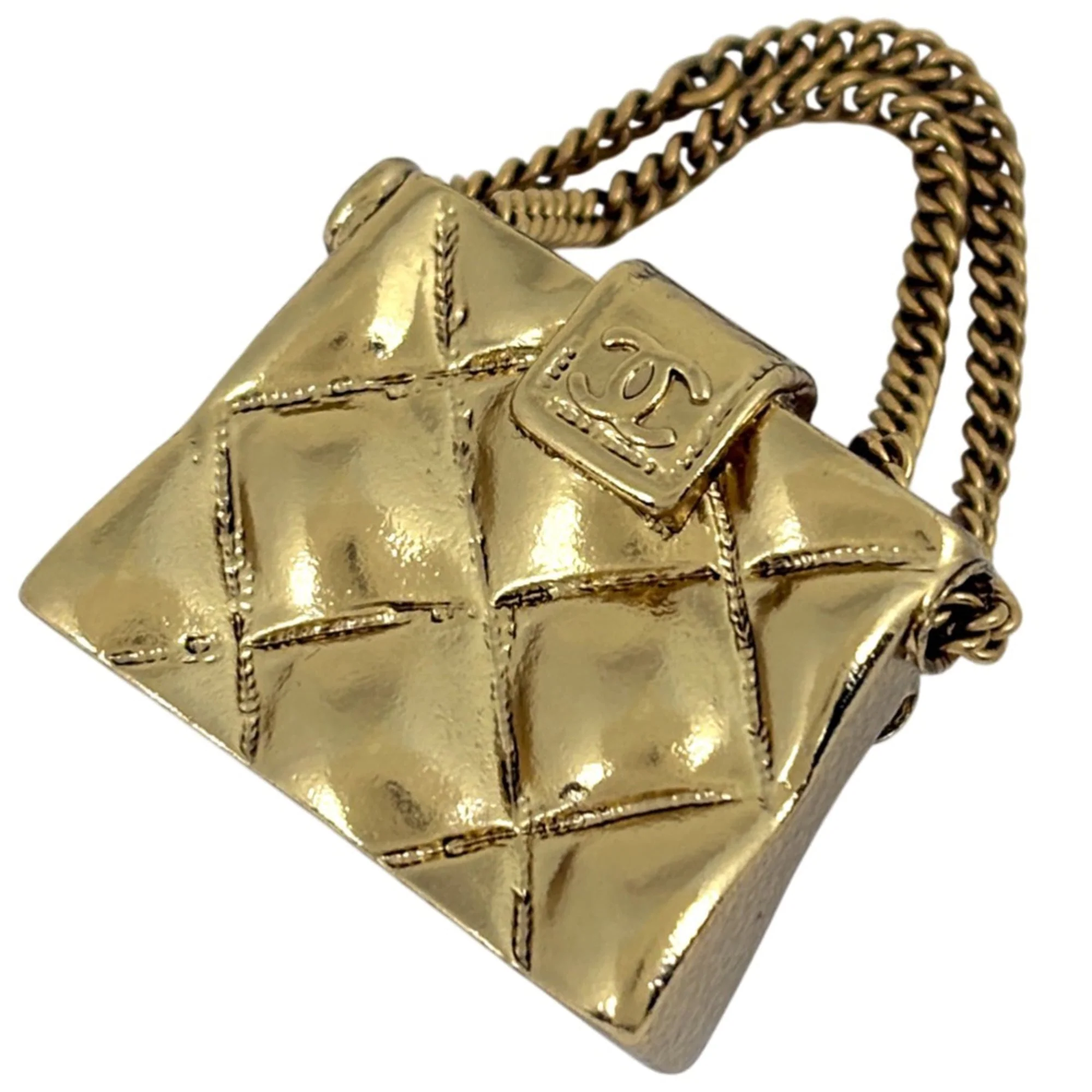 CC Logo Brooch Metal