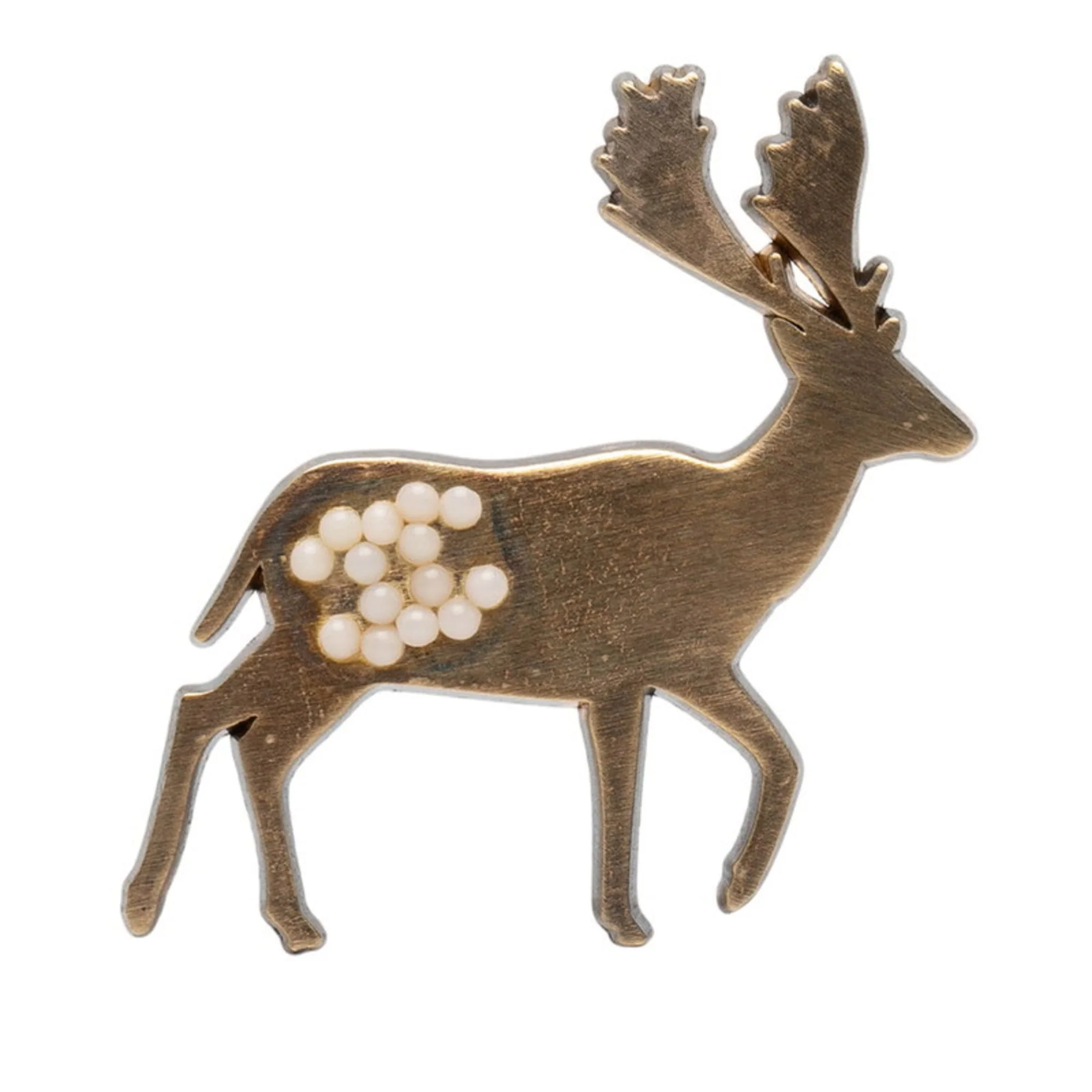 CC Logo Brooch Metal