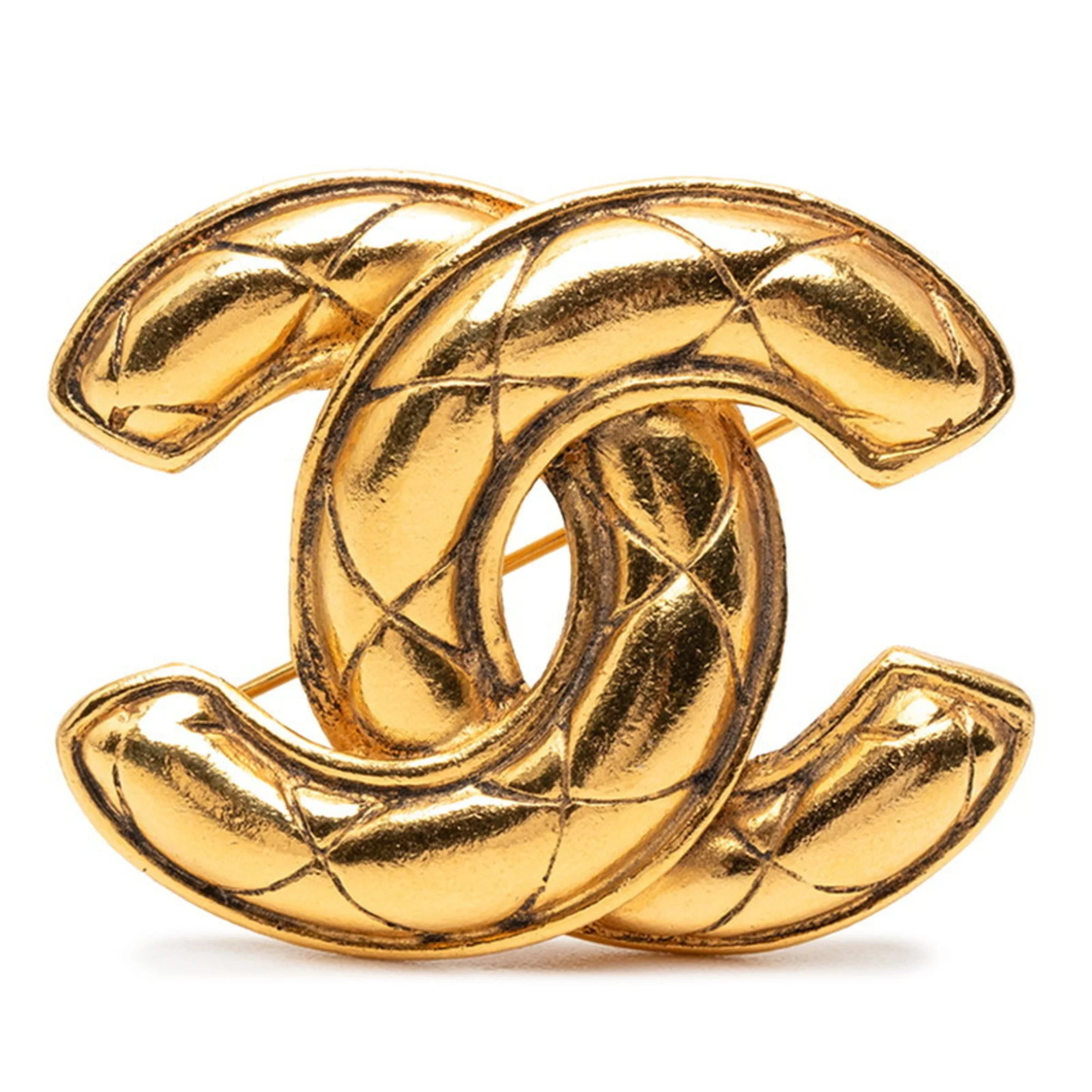 CC Logo Brooch Metal