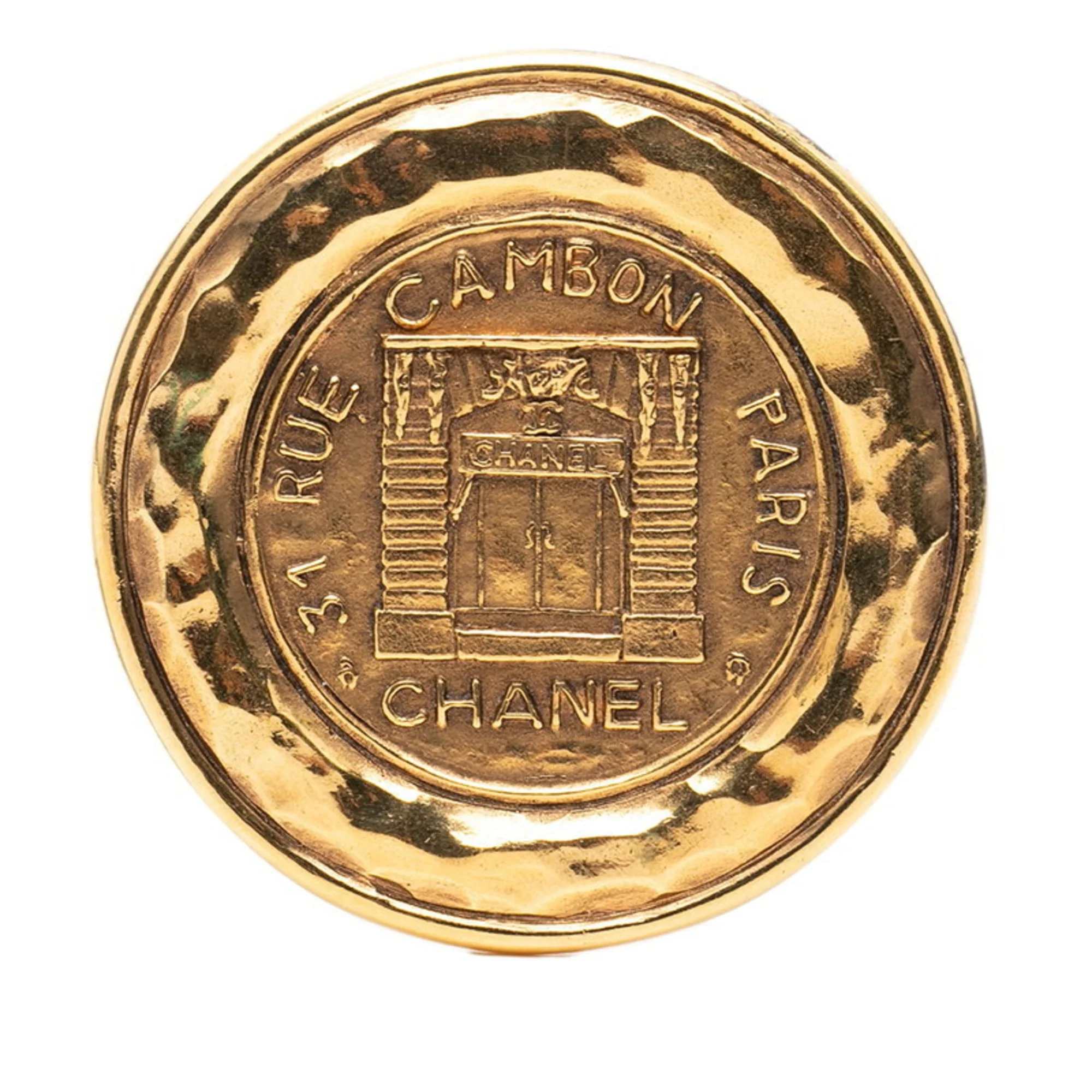 CC Logo Brooch Metal