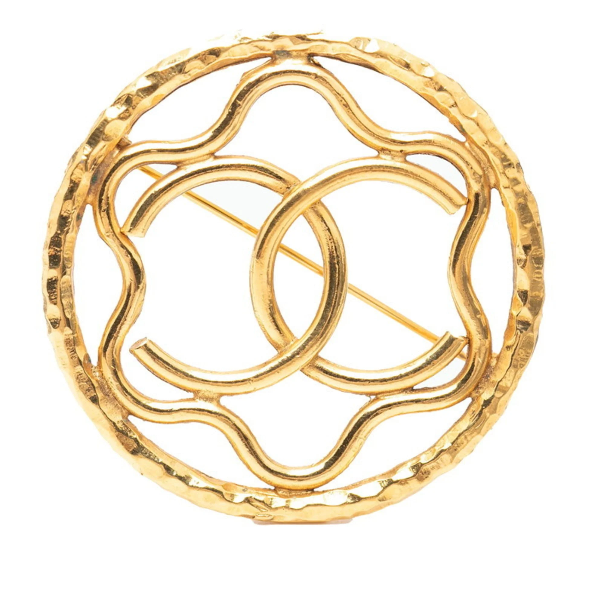 CC Logo Brooch Metal