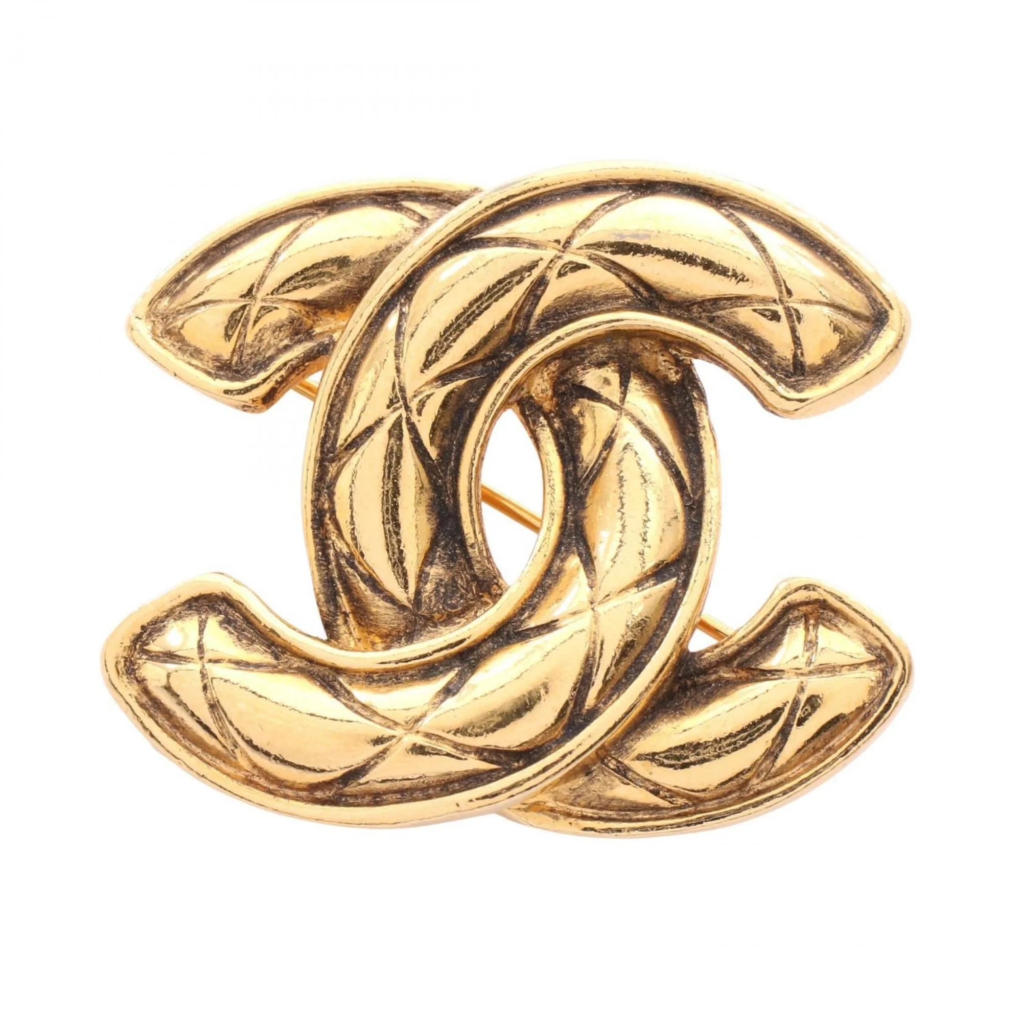 CC Logo Brooch Metal