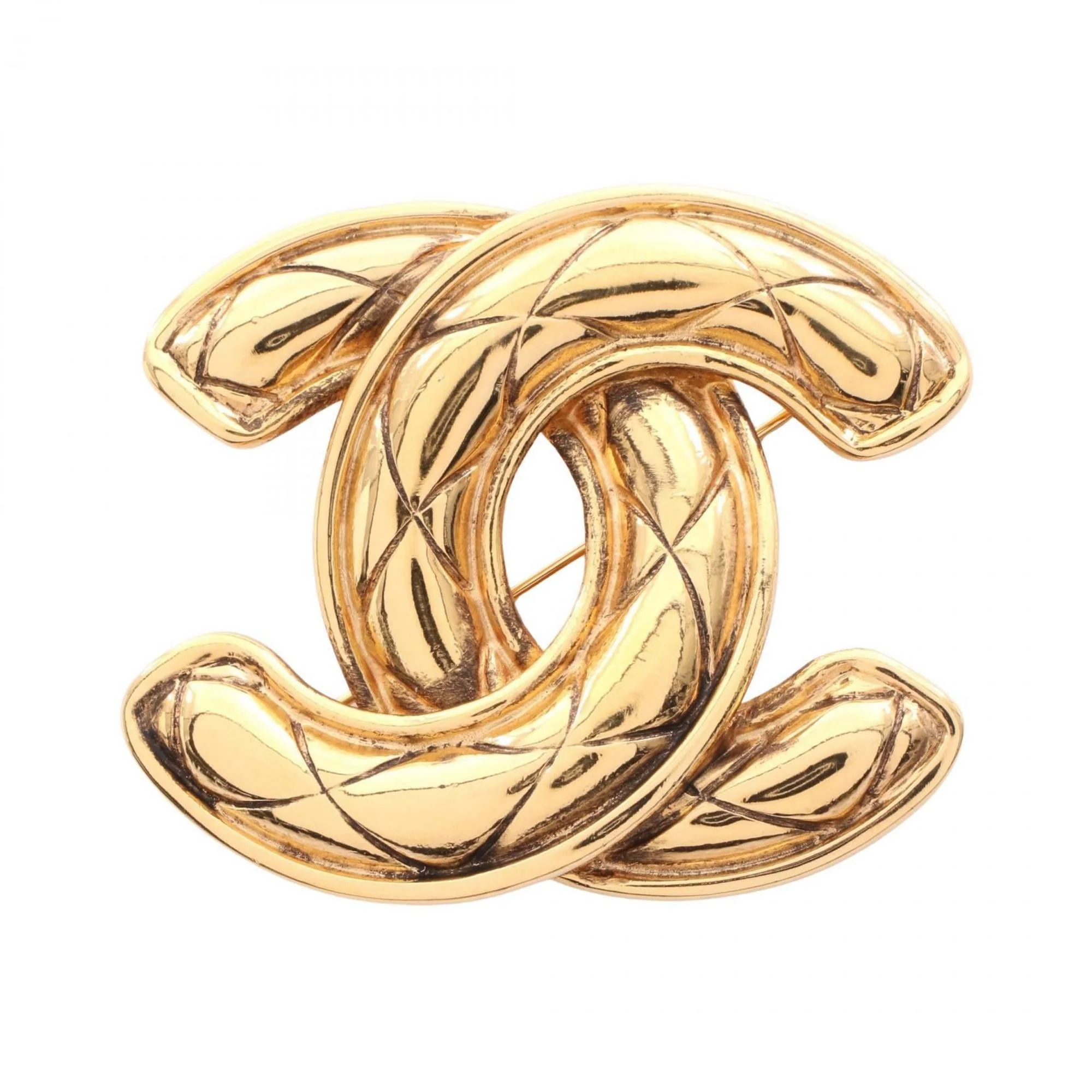 CC Logo Brooch Metal