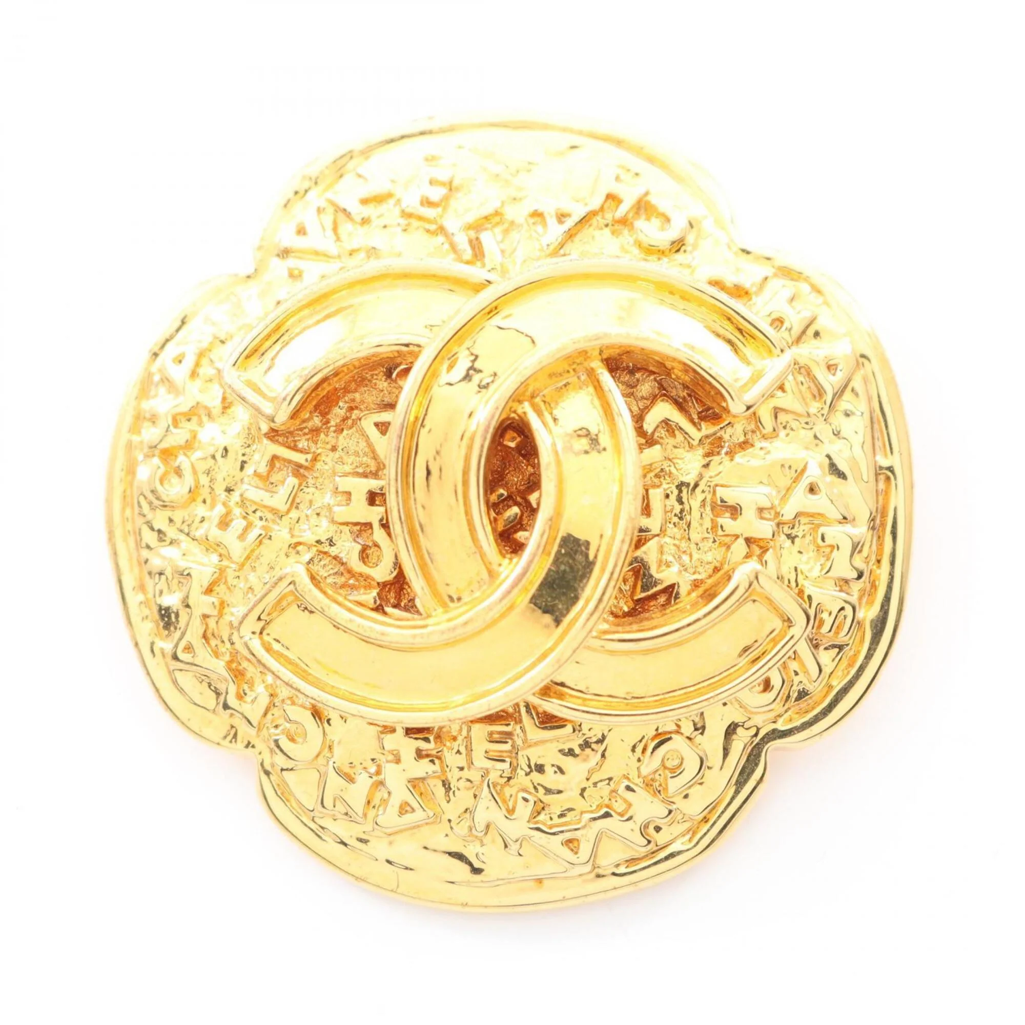 CC Logo Brooch Metal