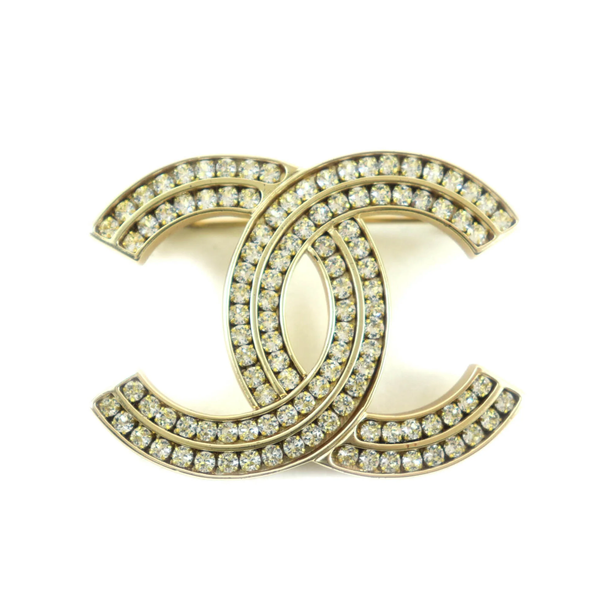 CC Logo Brooch Metal