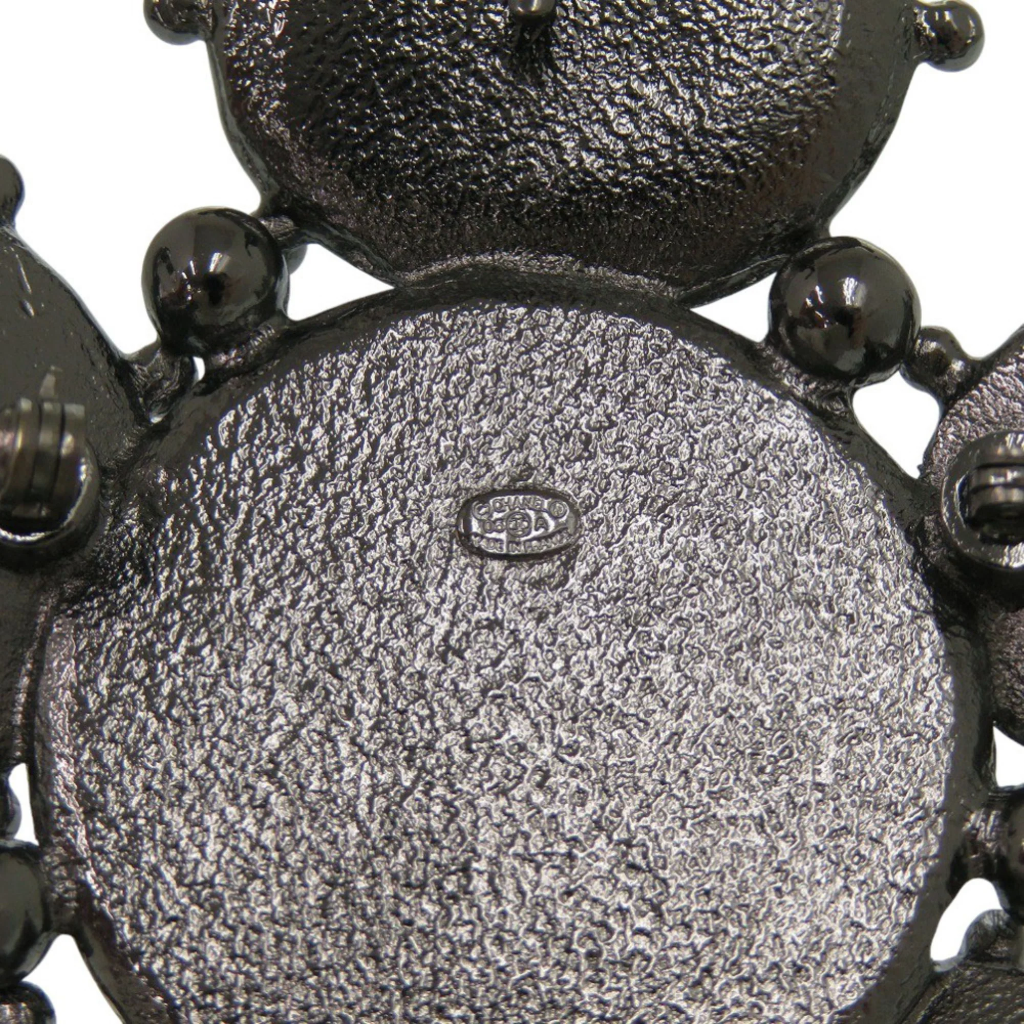 CC Logo Brooch Silver-Tone Metal - Image 6