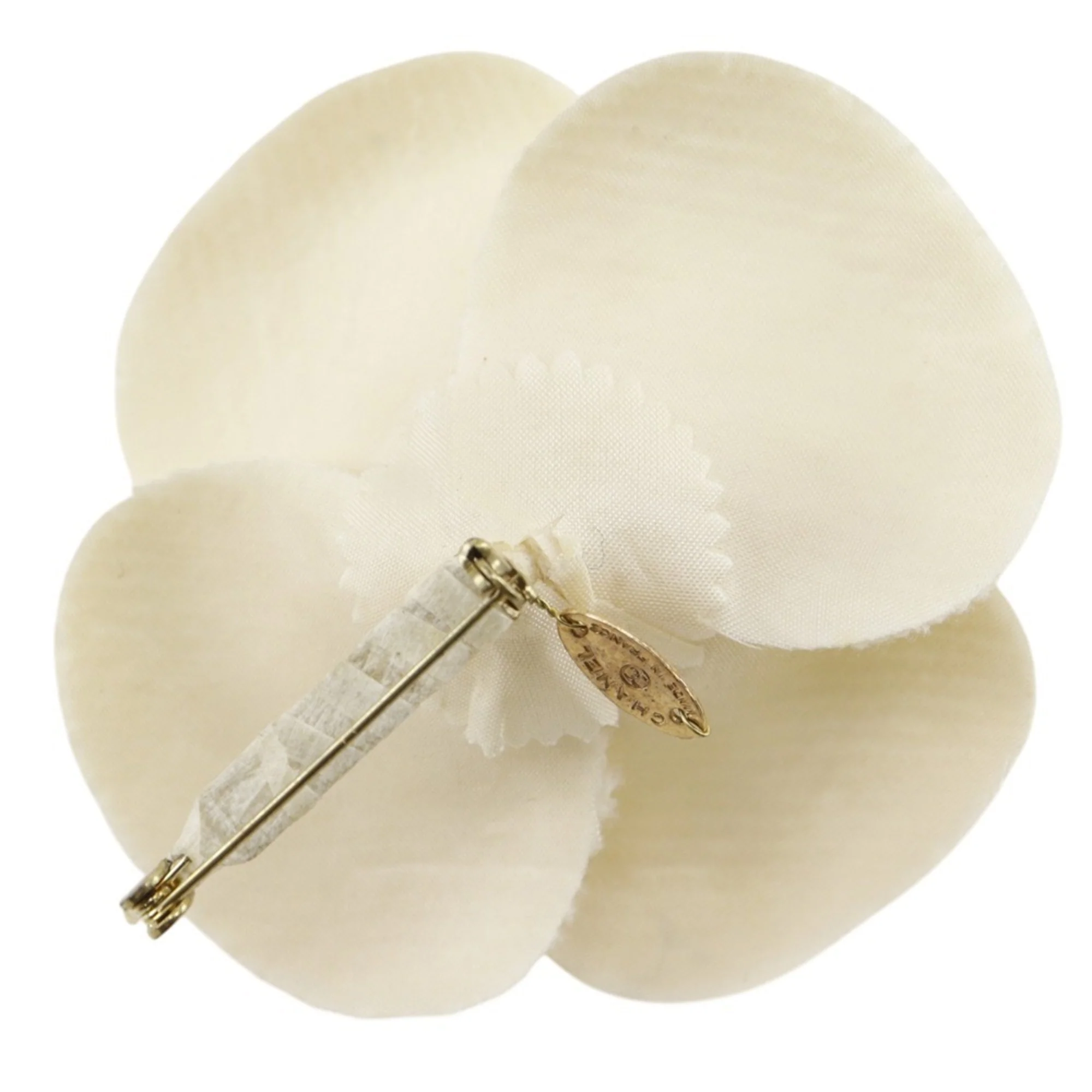 Corsage Brooch Cotton White - Image 2