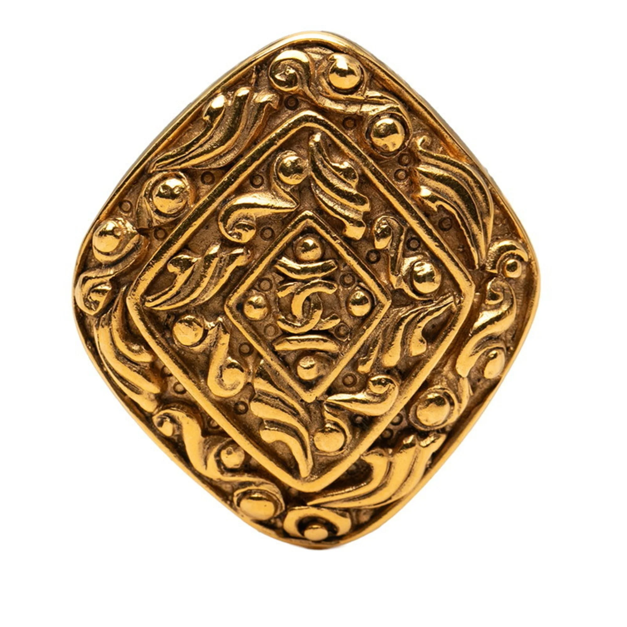 Vintage Arabesque Brooch Metal
