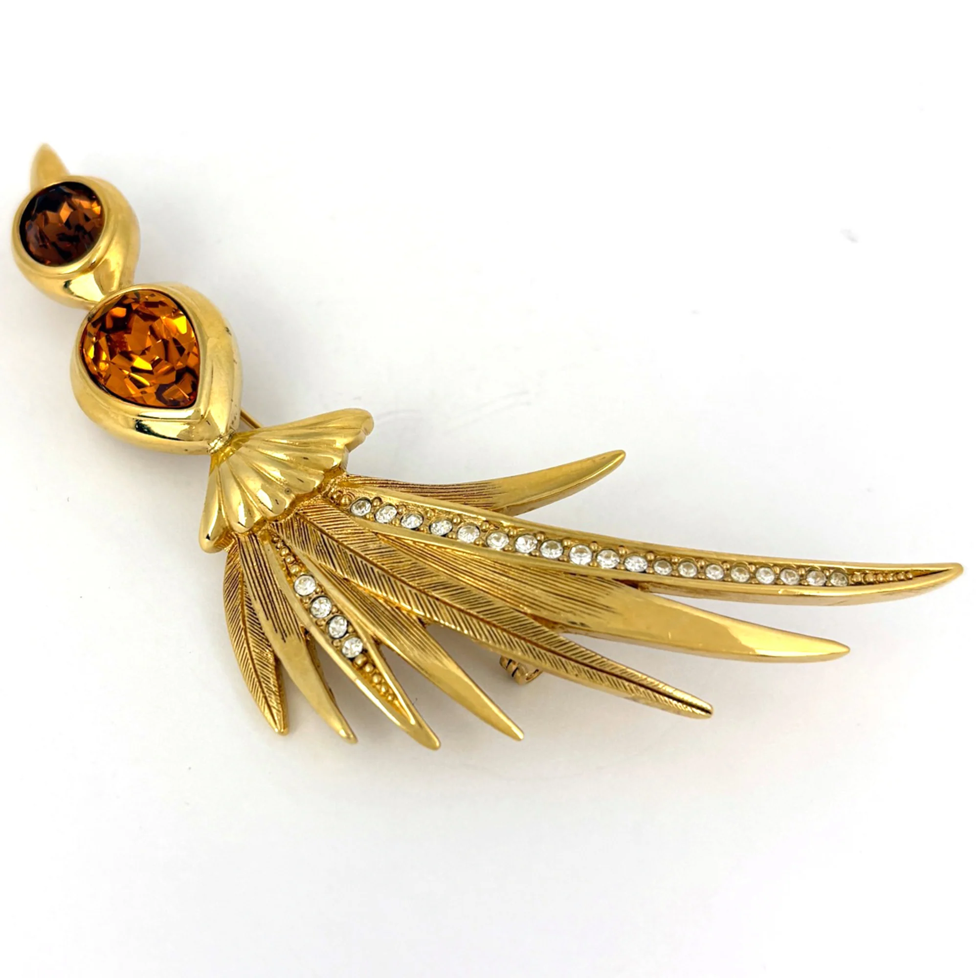Brooch Rhinestone Gold - Image 2