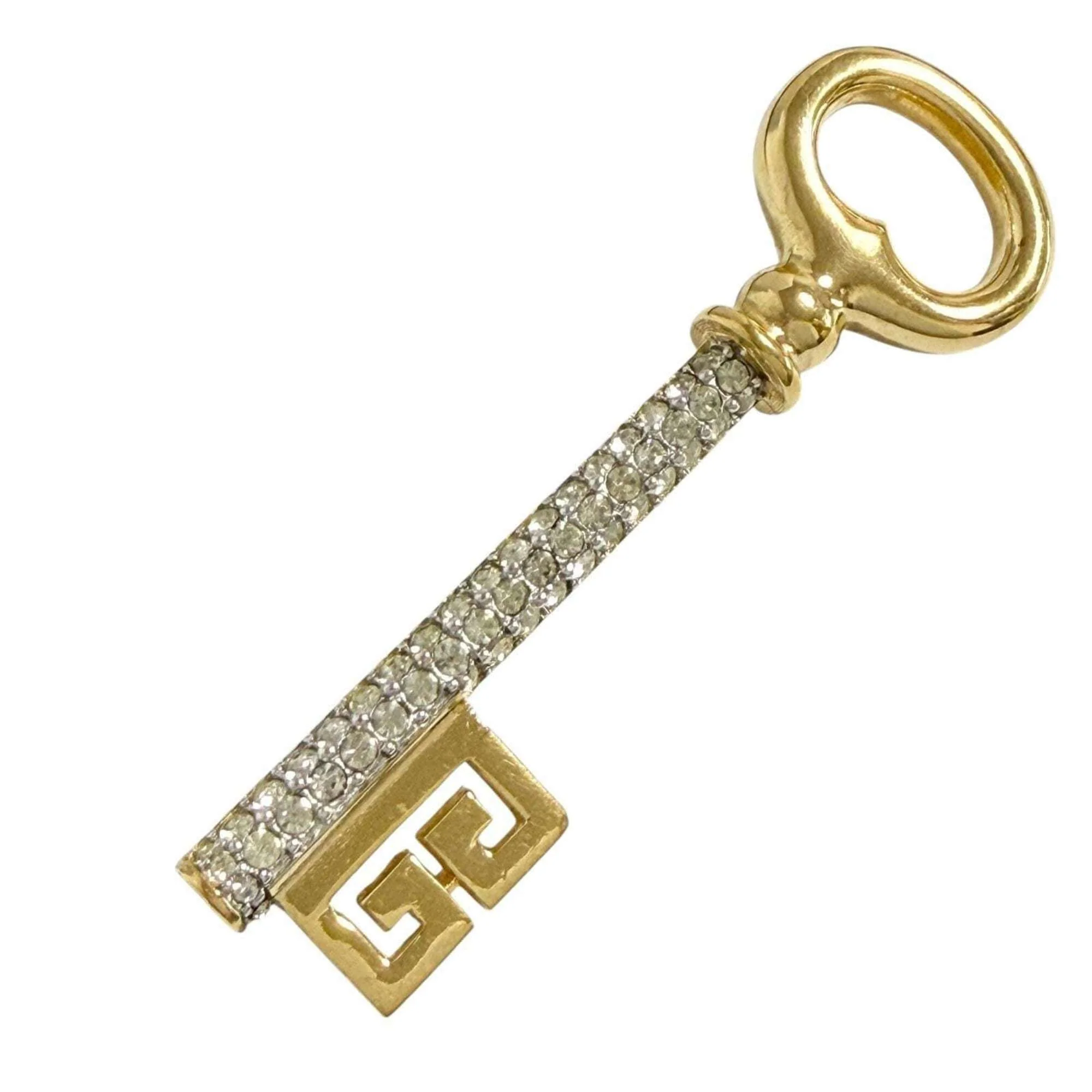 Brooch Metal and Rhinestone