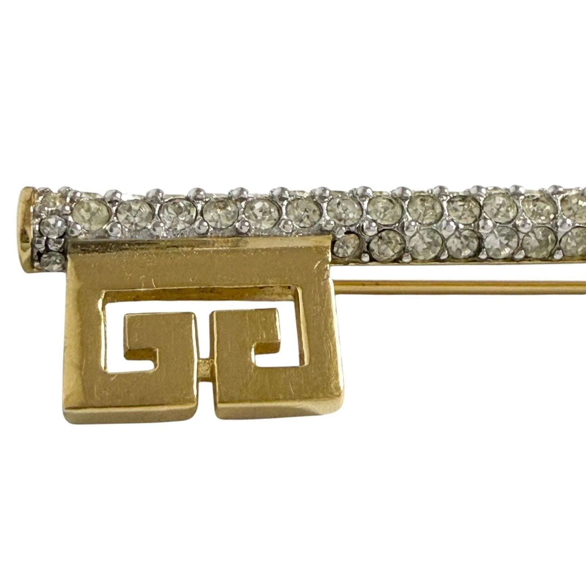 Brooch Metal and Rhinestone - Image 3