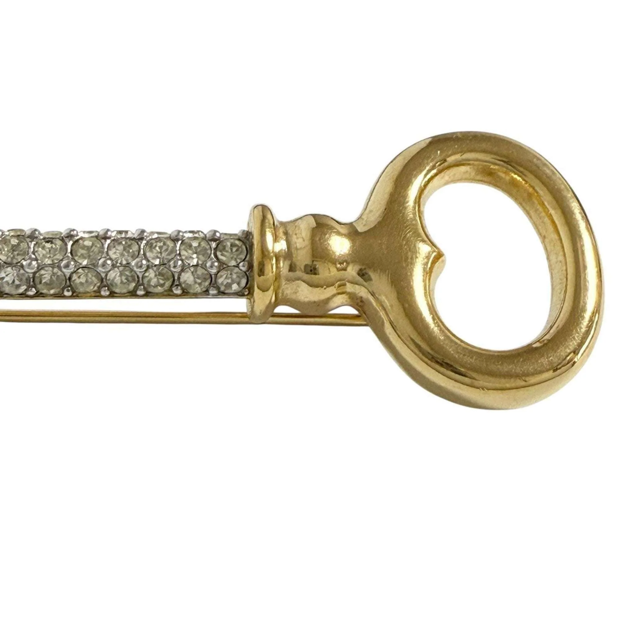 Brooch Metal and Rhinestone - Image 4