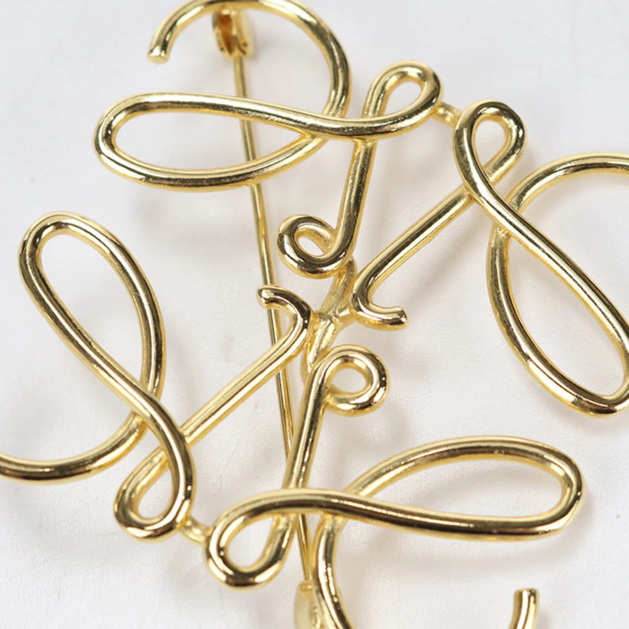 Anagram Brooch Metal Gold - Image 5
