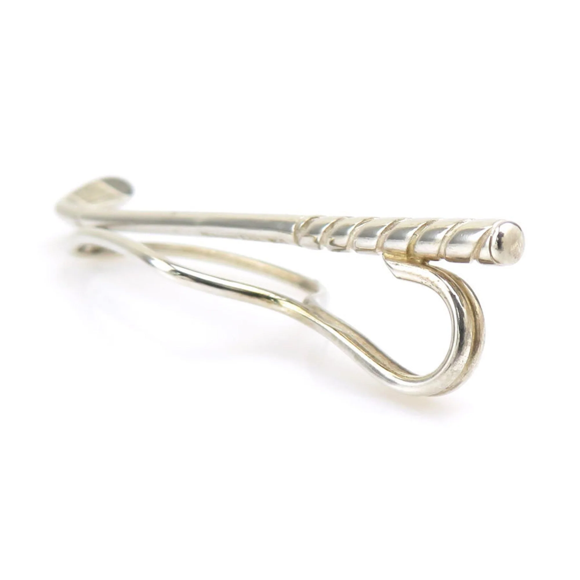 Tie Clip Sterling Silver Brooch - Image 4