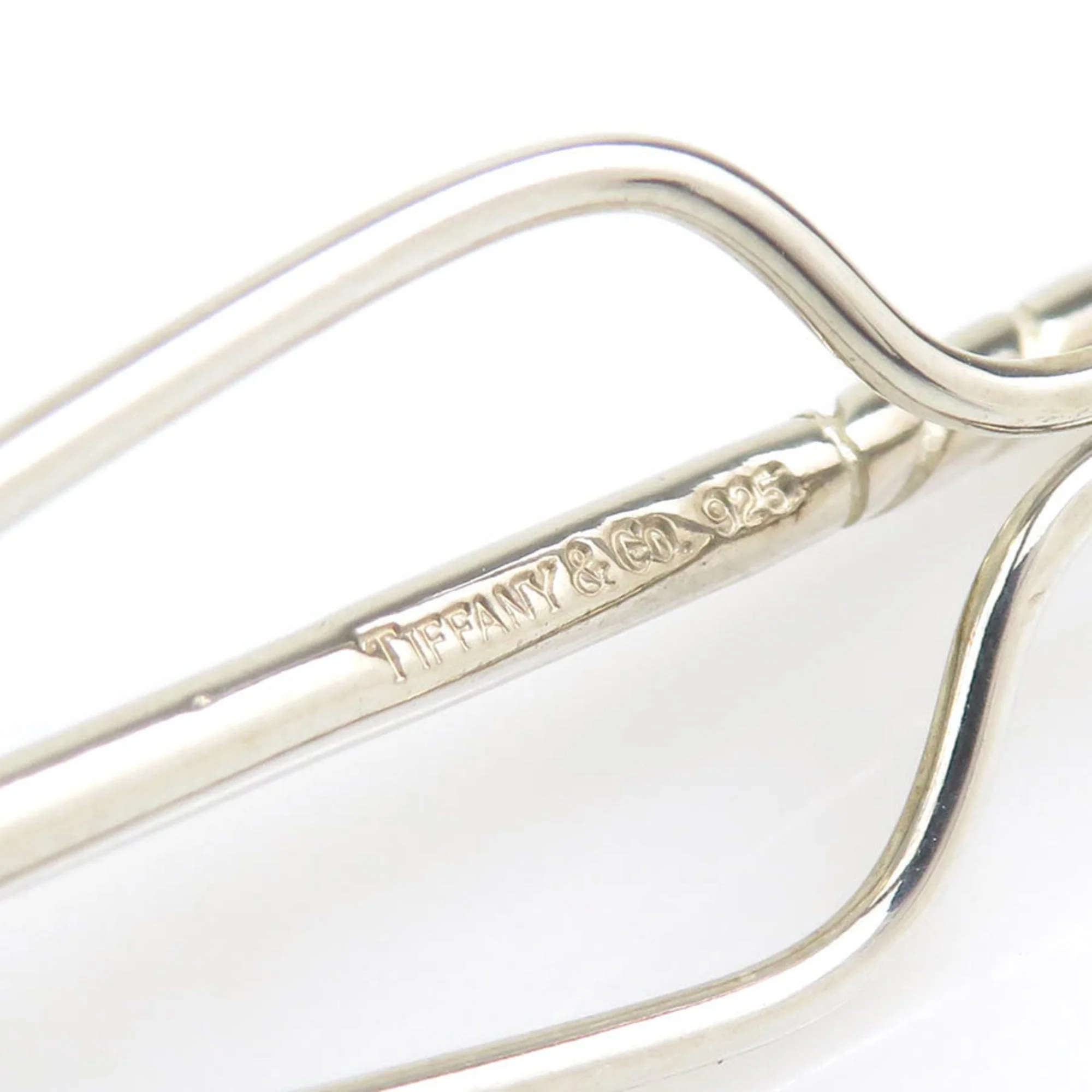 Tie Clip Sterling Silver Brooch - Image 9