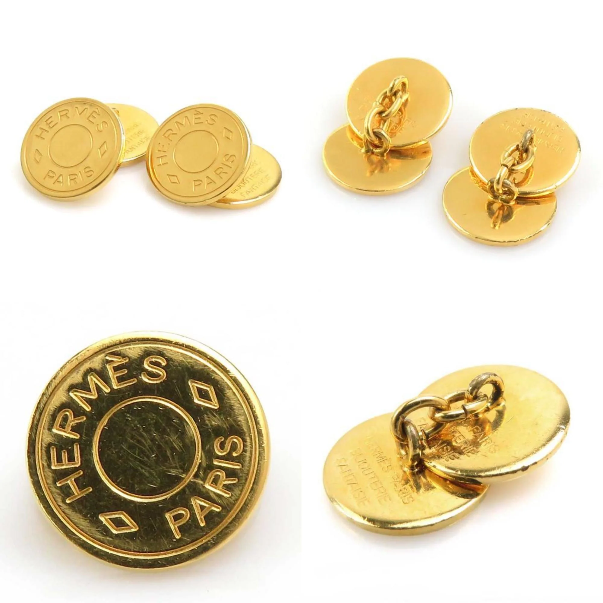 Cufflinks Metal Gold Bracelet - Image 4