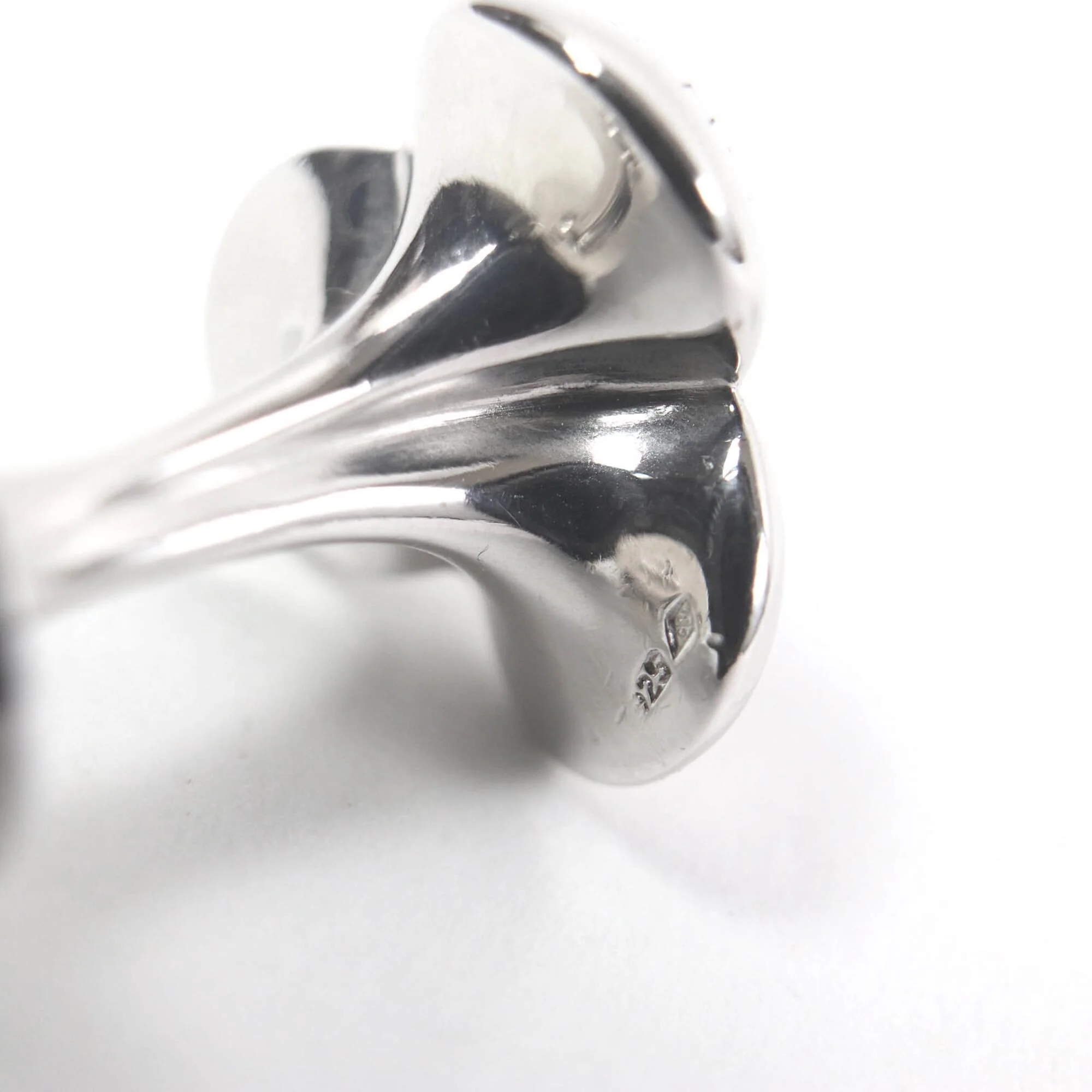 Bouton De Manchette Bouquet Clou Cufflinks Sterling Silver Bracelet - Image 4