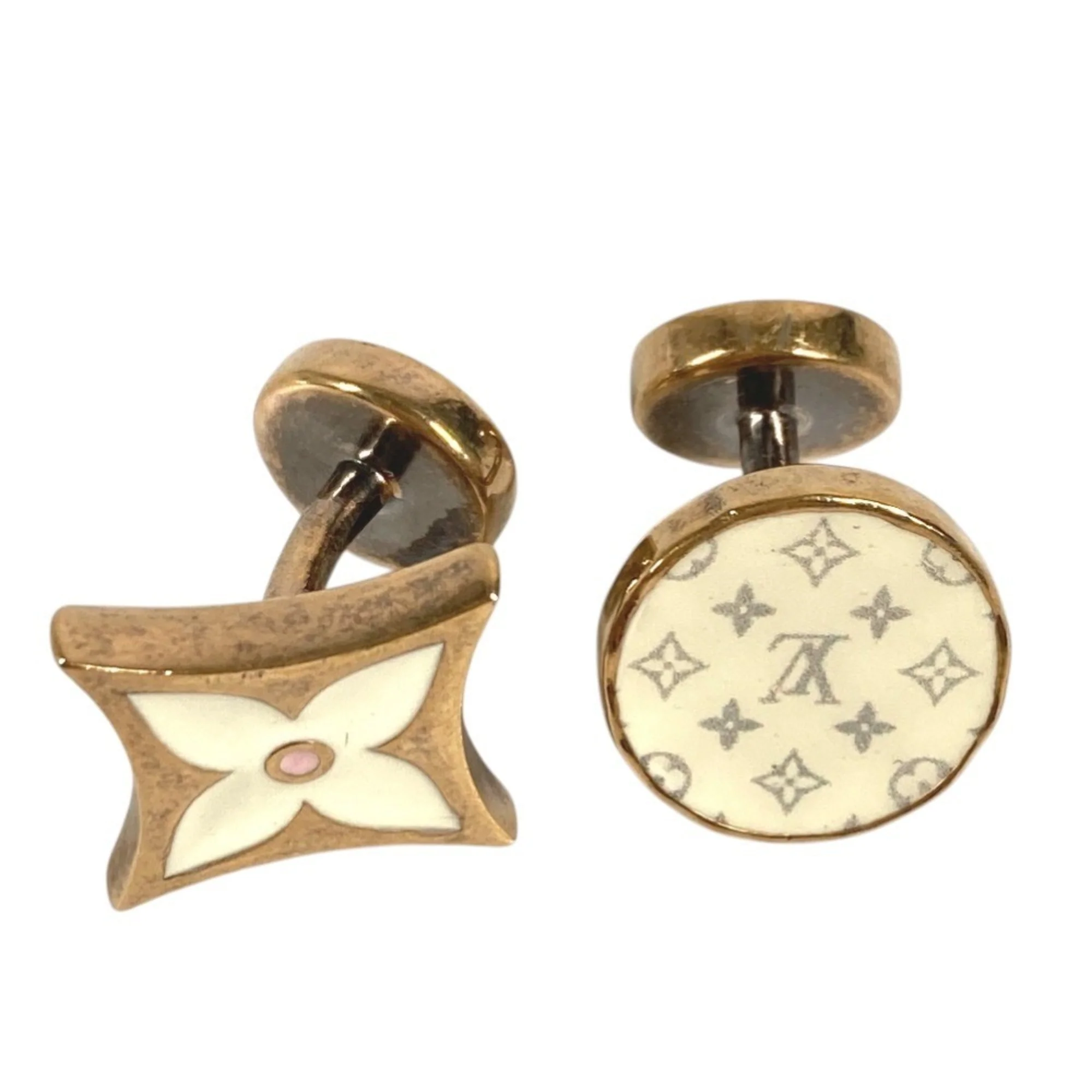 Cufflinks Gold and White Metal Bracelet - Image 2