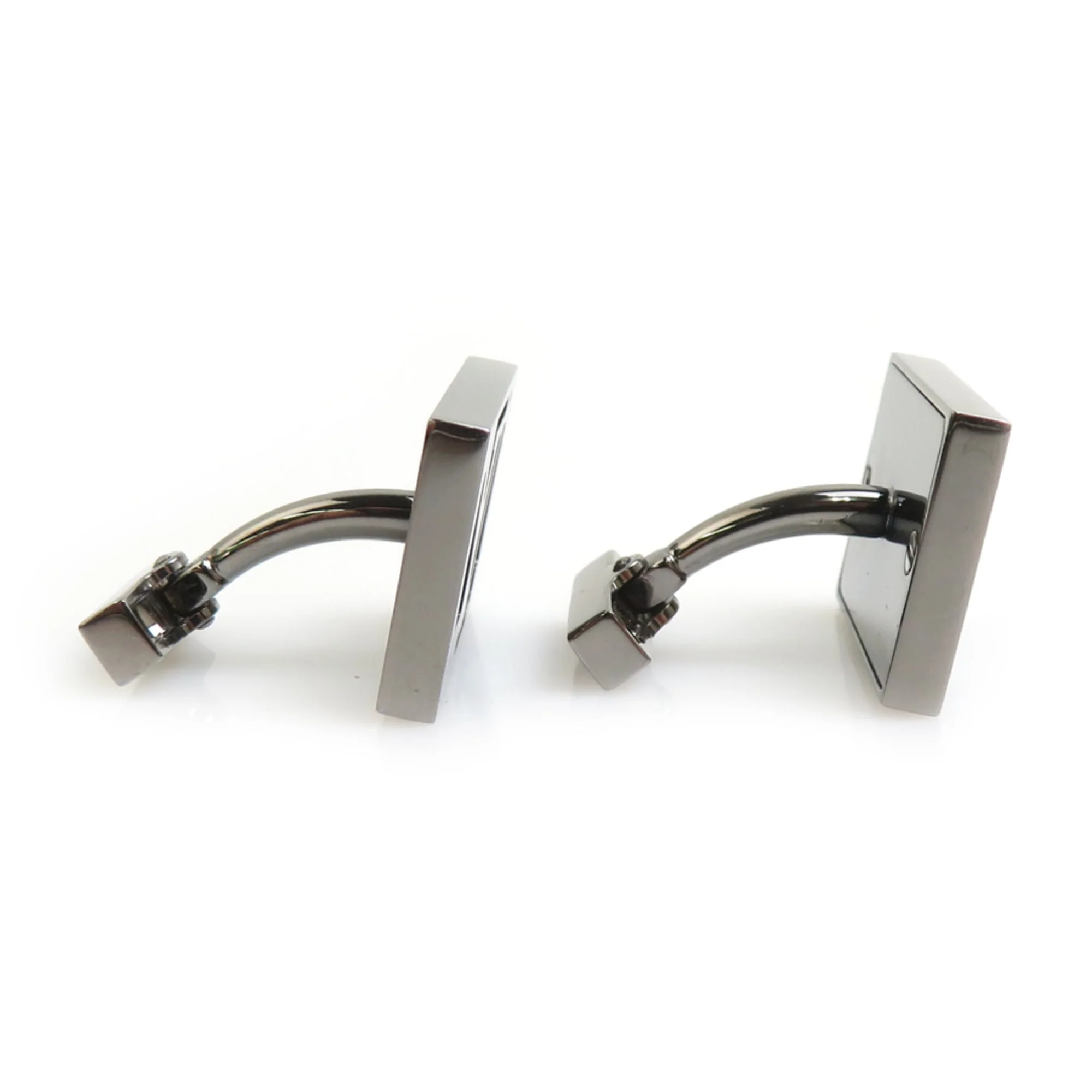 Cufflinks Metal and Wood Brown and Gunmetal Bracelet - Image 3