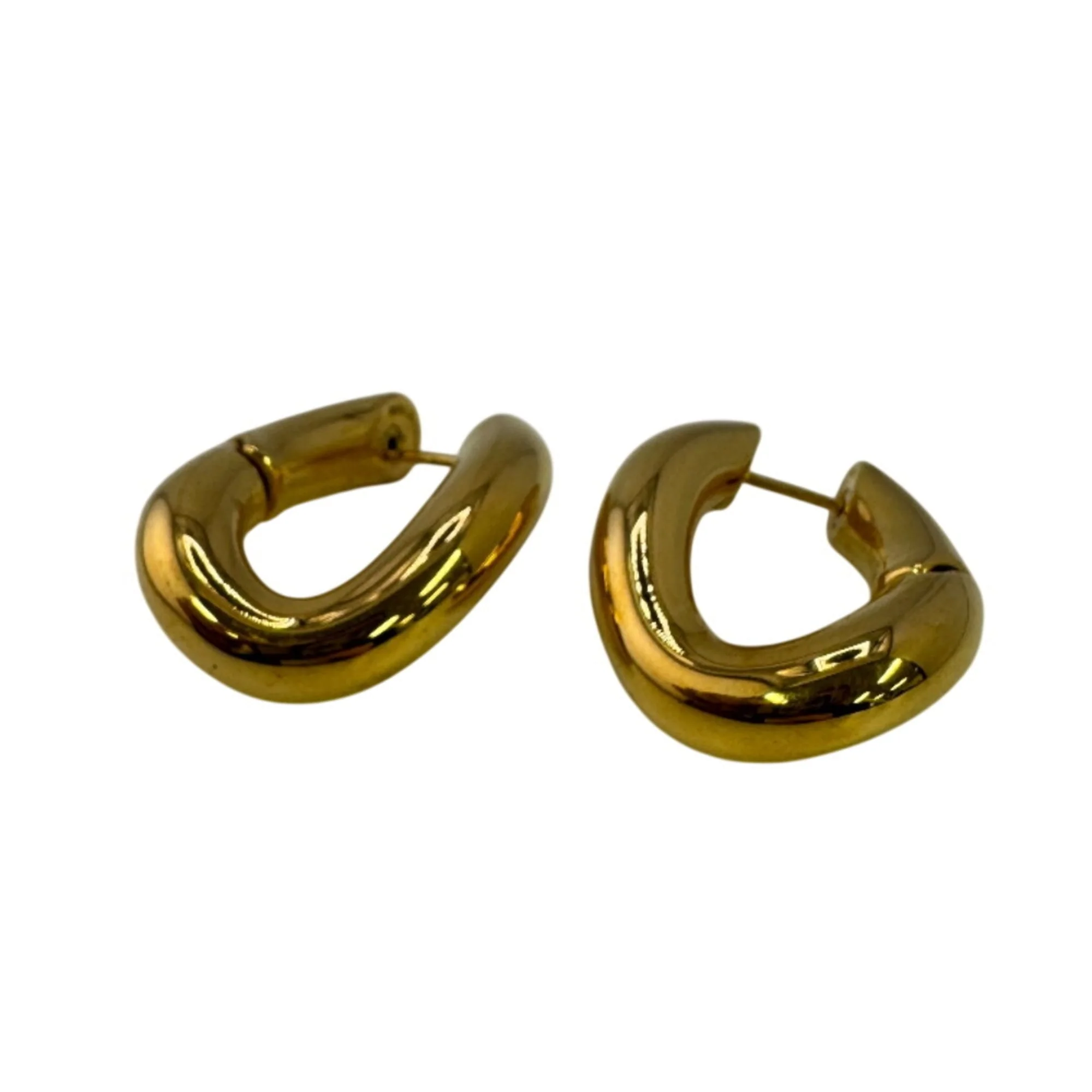 Earrings Hoop Gold-Tone Metal - Image 2