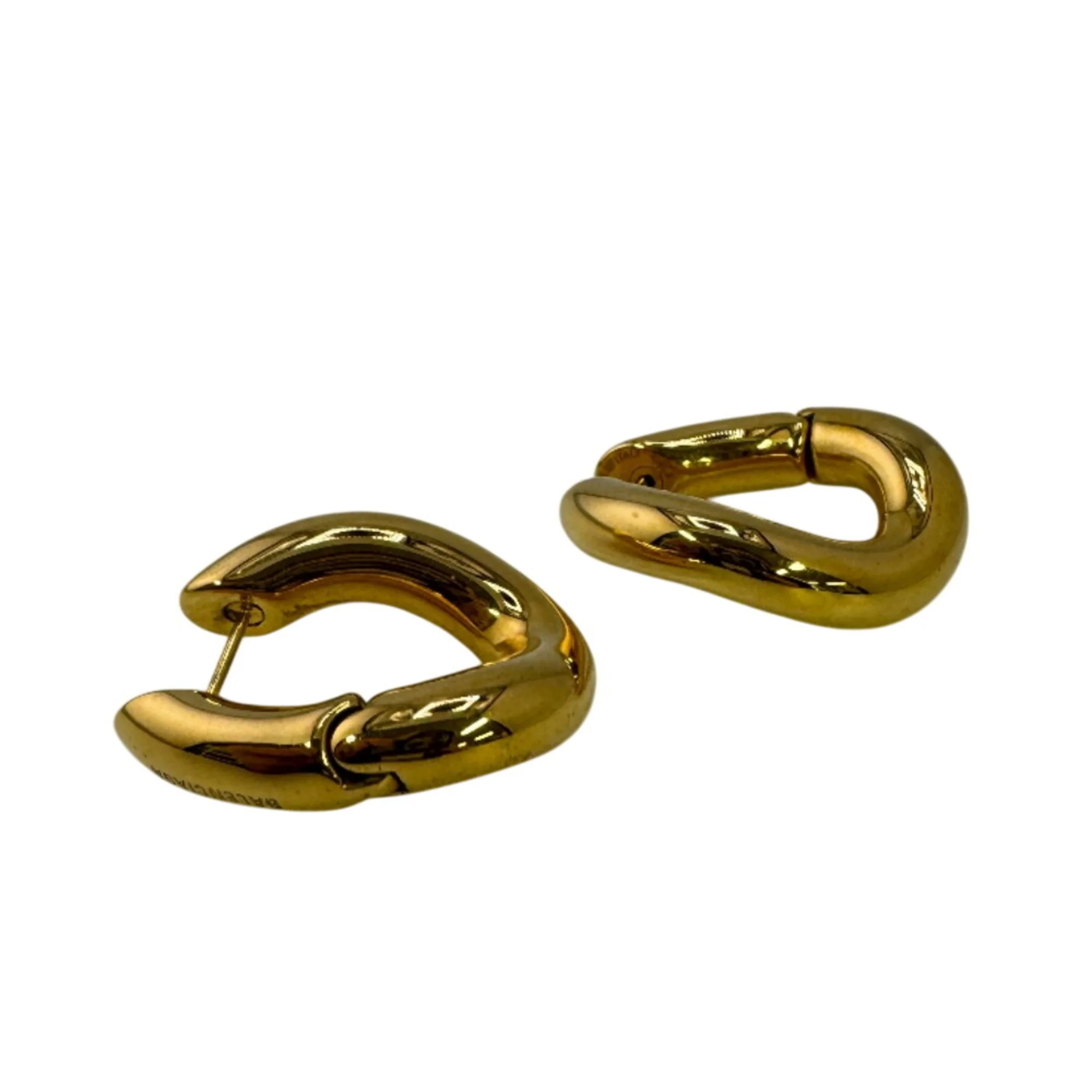Earrings Hoop Gold-Tone Metal - Image 3