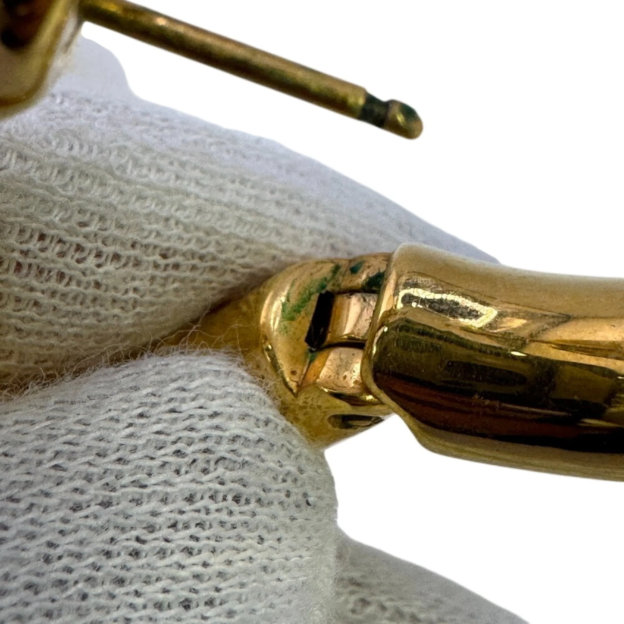 Earrings Hoop Gold-Tone Metal - Image 6
