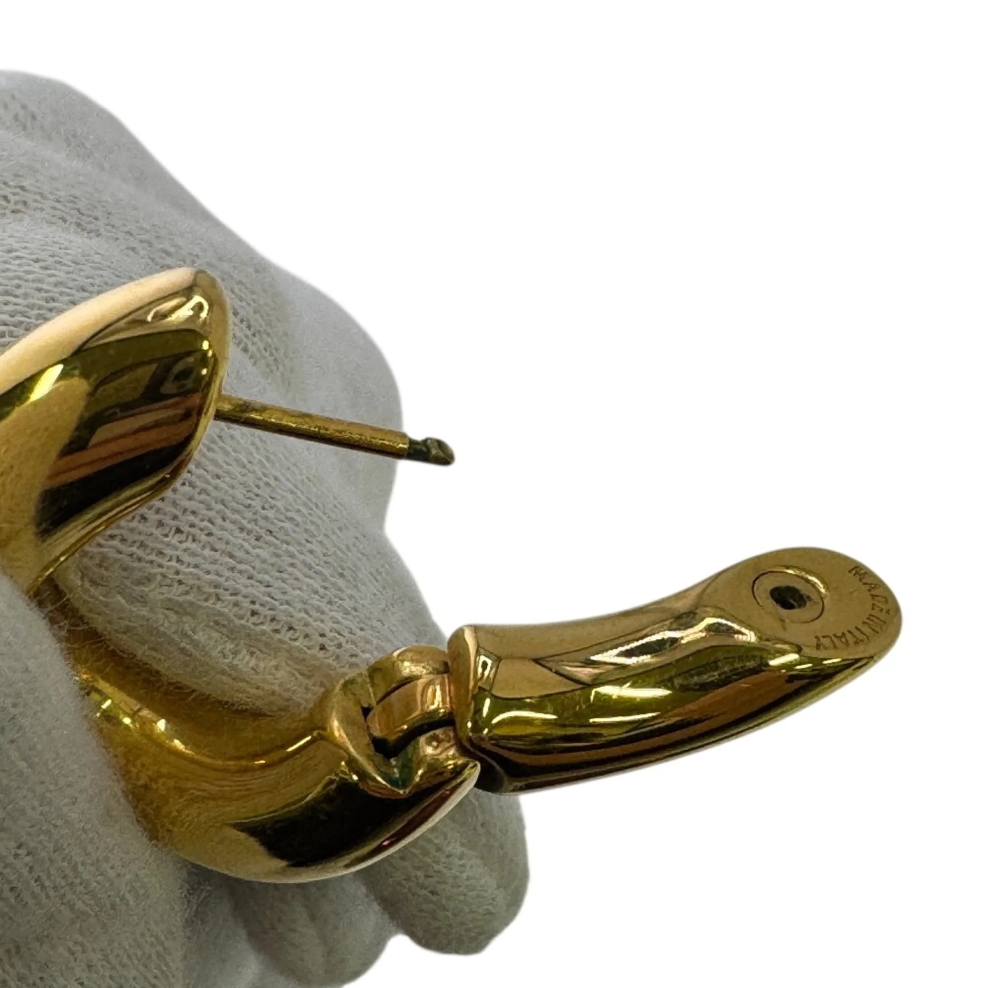 Earrings Hoop Gold-Tone Metal - Image 9