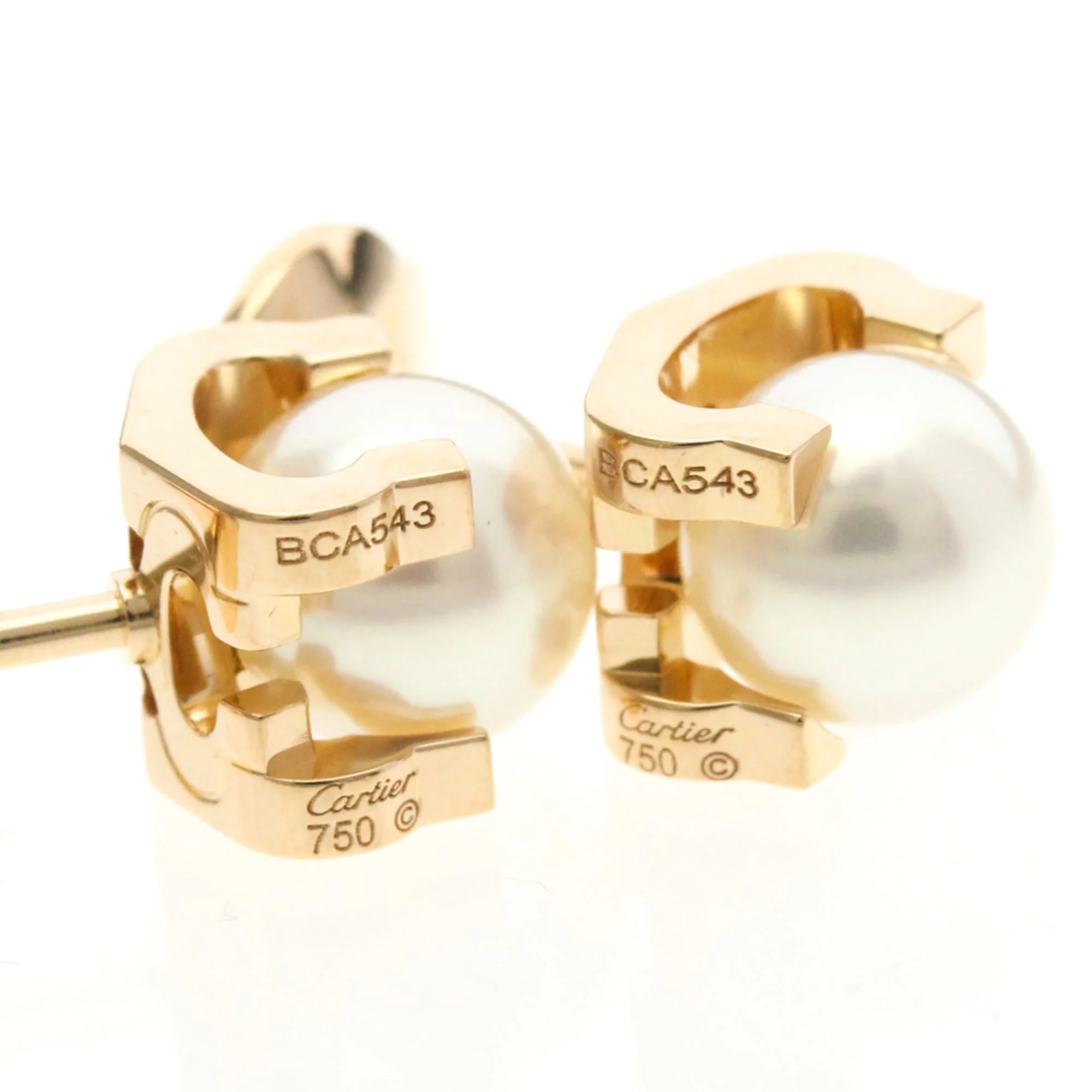 C de Cartier Earrings 18K Rose Gold 18K Rose Gold - Image 4