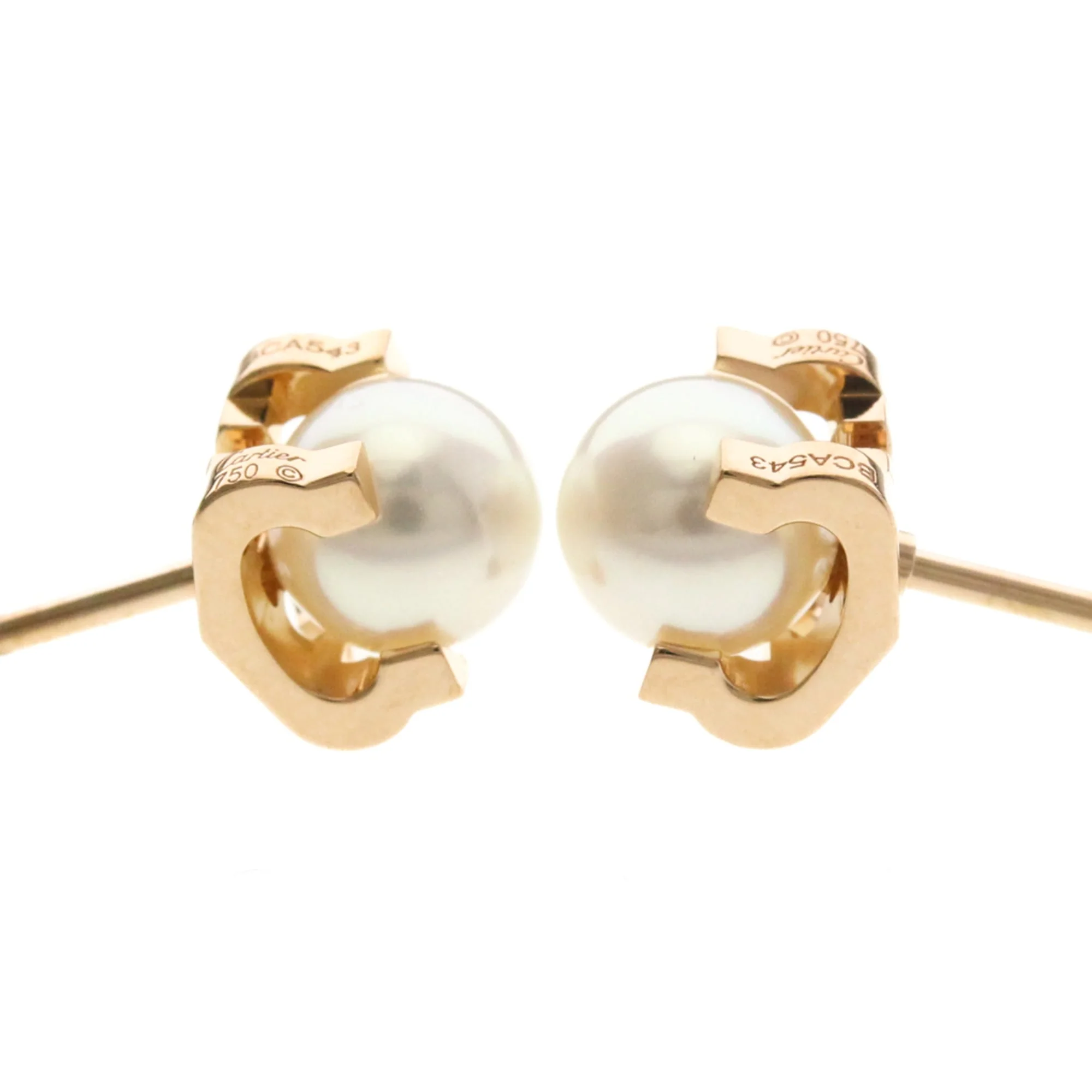 C de Cartier Earrings 18K Rose Gold 18K Rose Gold - Image 7
