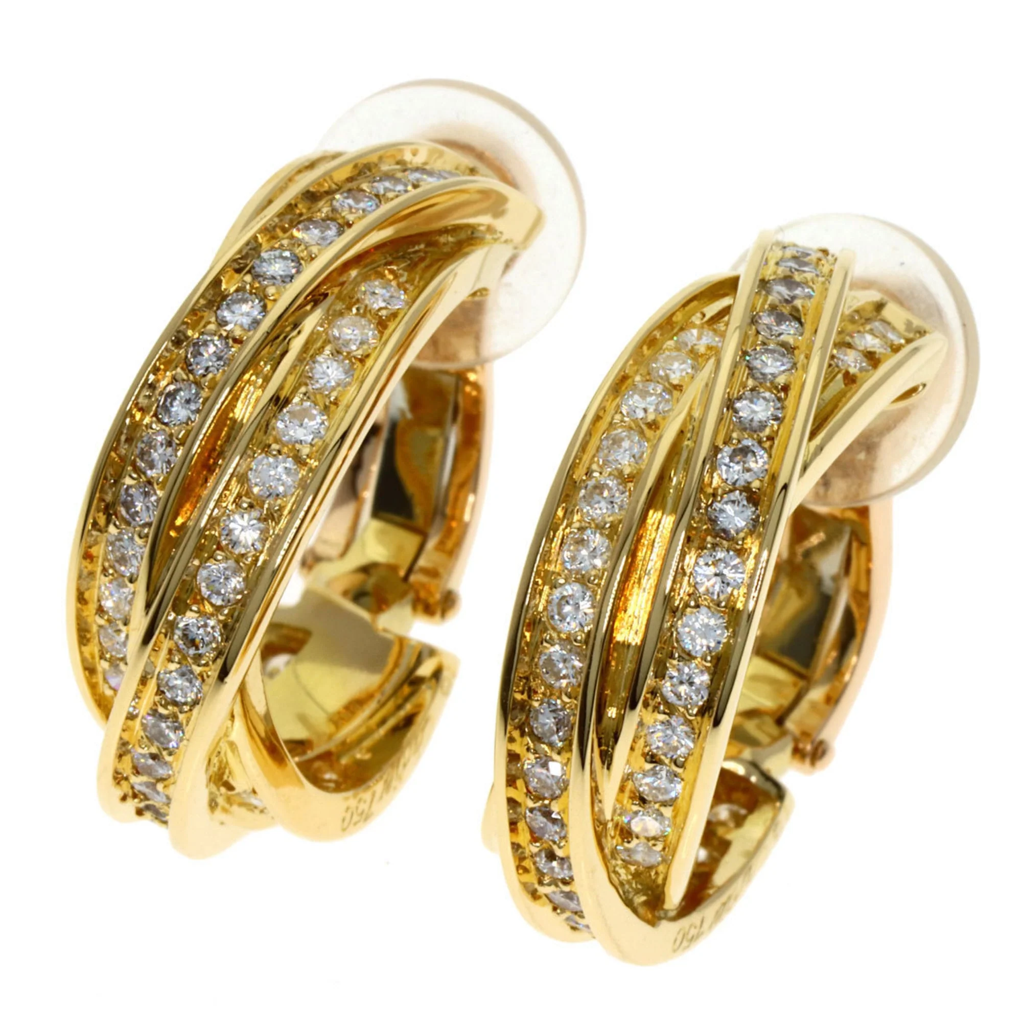Clip-On Earrings Clip-On 18K Yellow Gold
