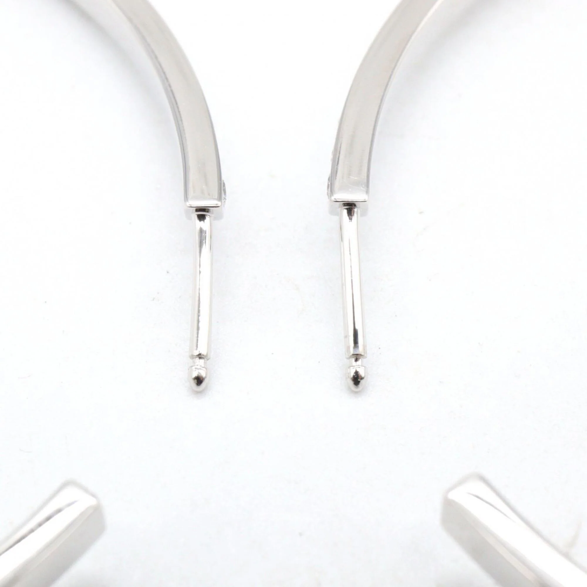 Earrings Hoop 18K White Gold - Image 4