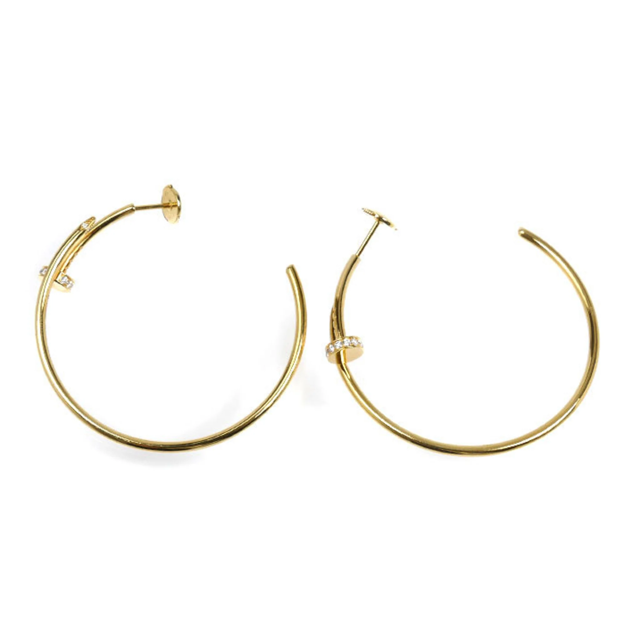 Juste un Clou Earrings 18K Yellow Gold and Diamond Large 18K Yellow Gold - Image 3