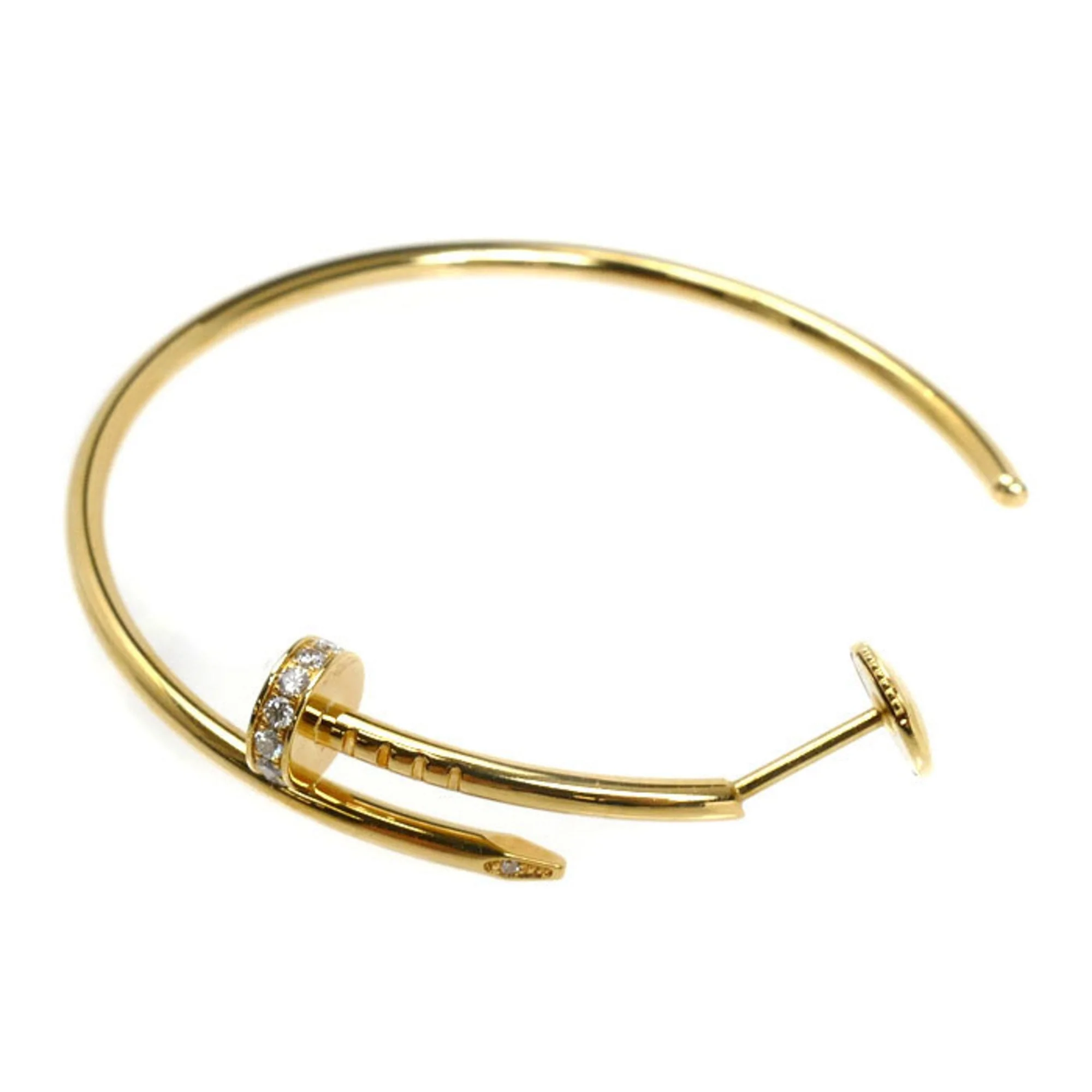 Juste un Clou Earrings 18K Yellow Gold and Diamond Large 18K Yellow Gold - Image 5
