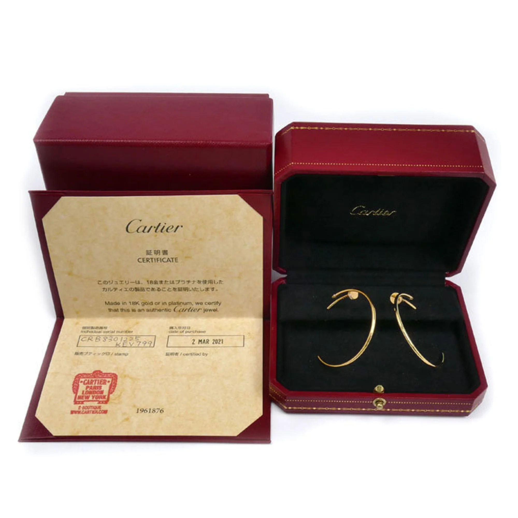 Juste un Clou Earrings 18K Yellow Gold and Diamond Large 18K Yellow Gold - Image 8