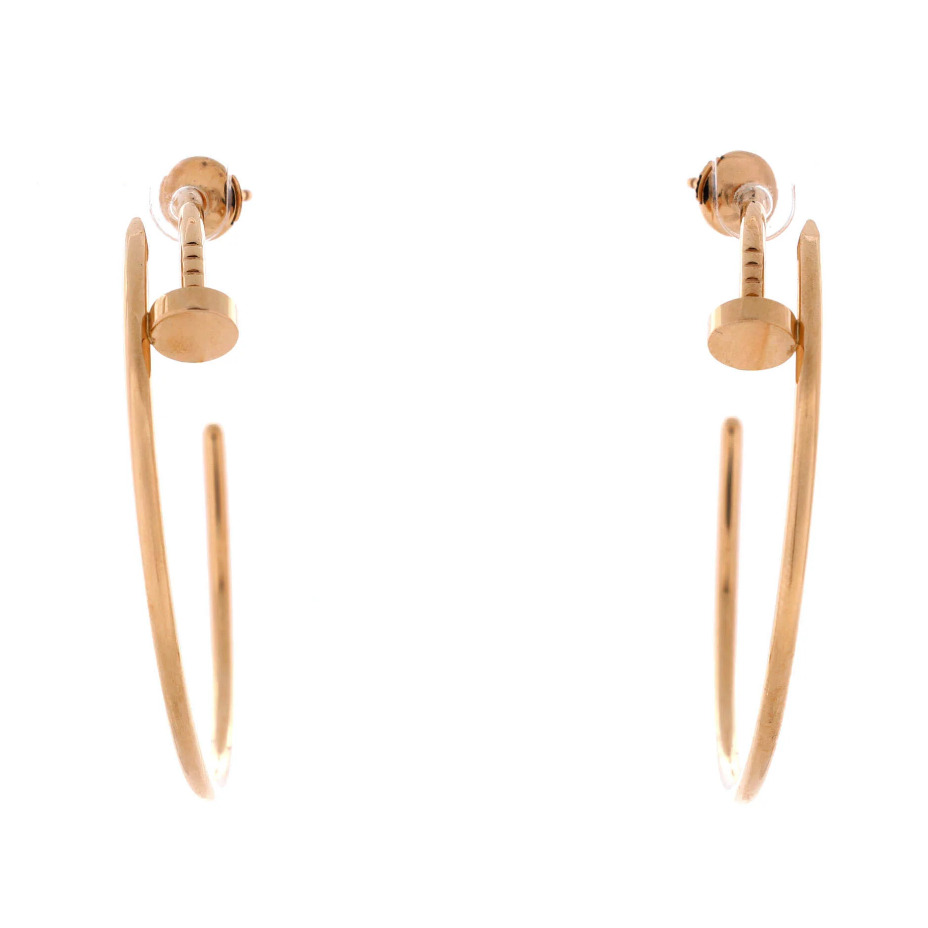 Juste un Clou Hoop Earrings 18K Rose Gold XL