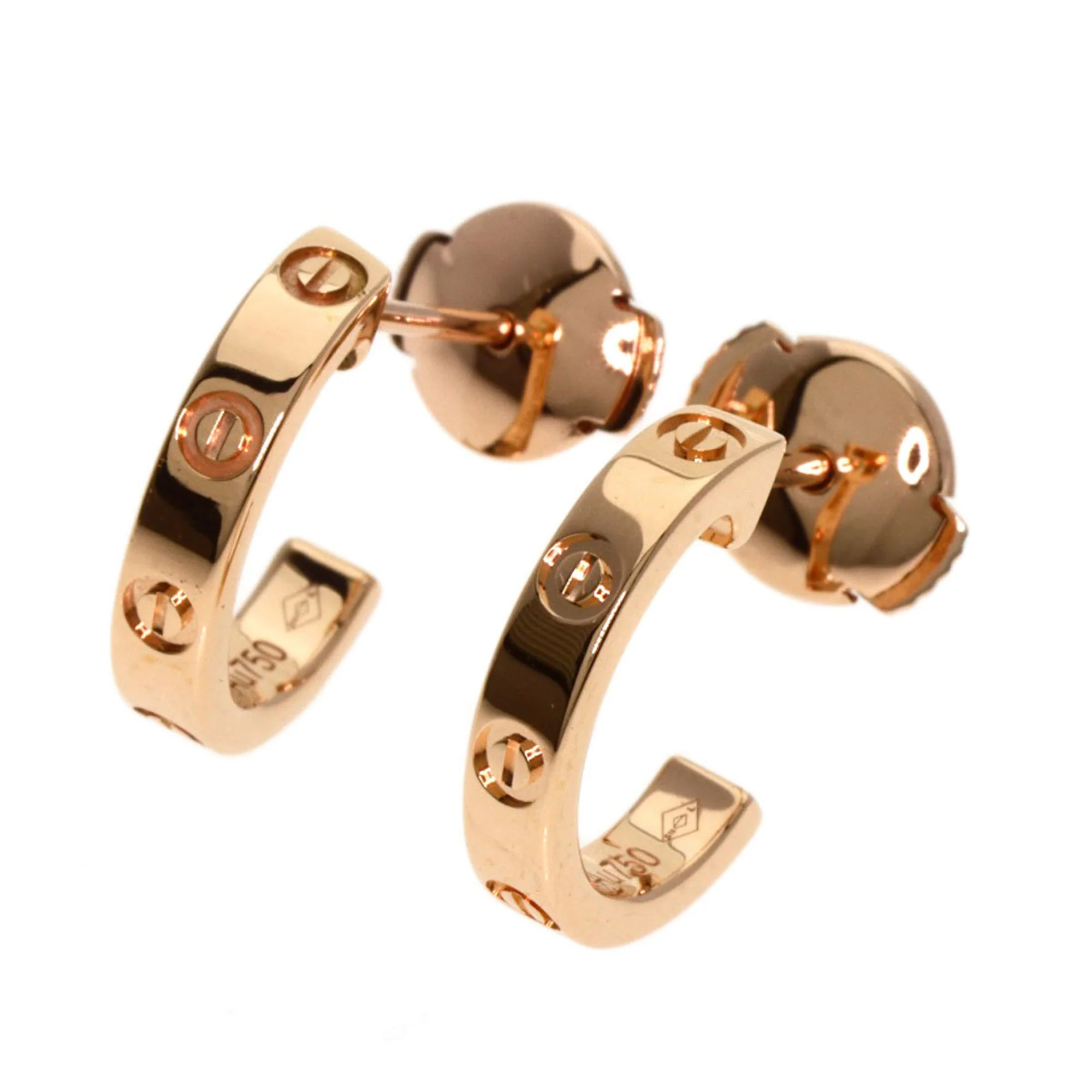 Love Earrings 18K Rose Gold Mini 18K Rose Gold