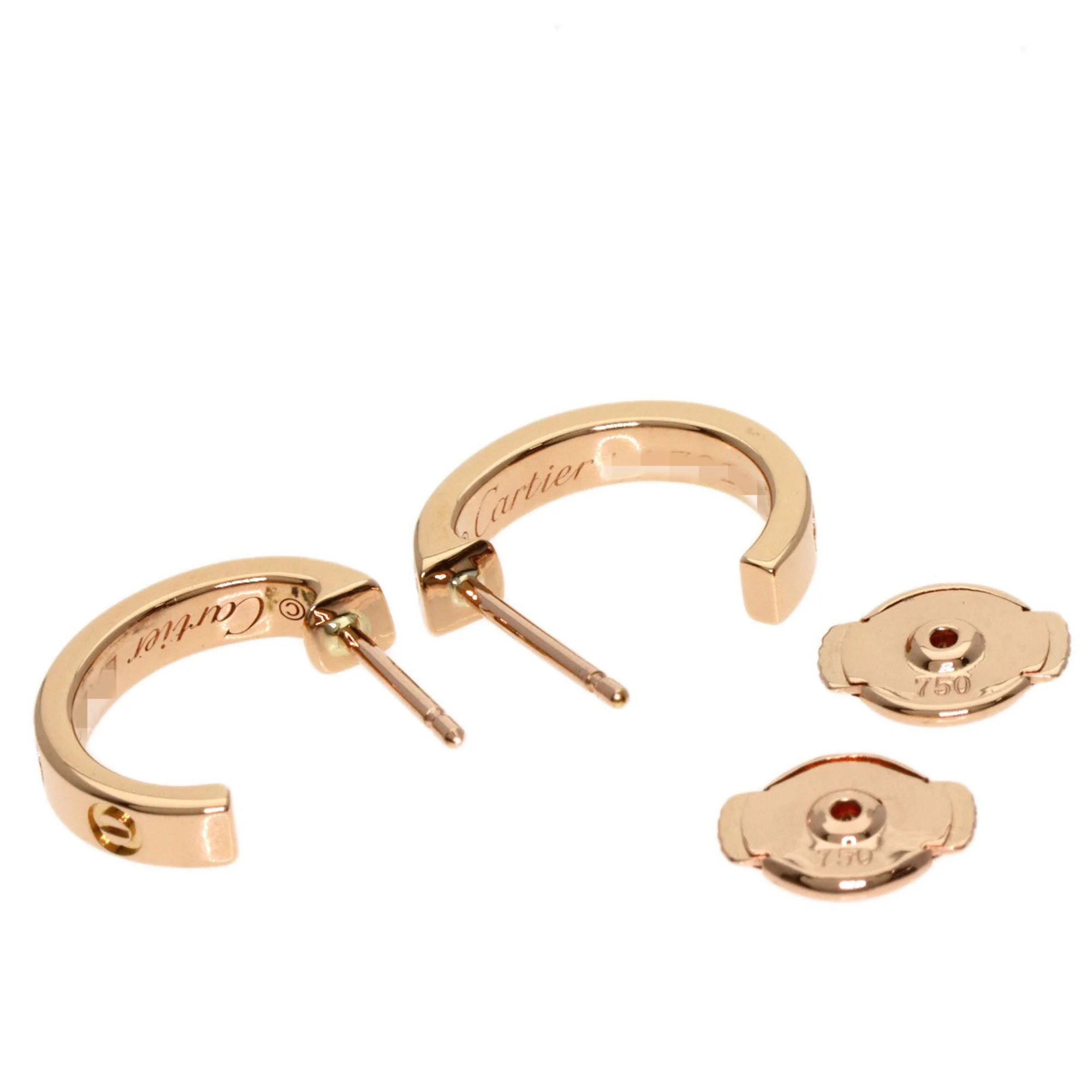 Love Earrings 18K Rose Gold Mini 18K Rose Gold - Image 2