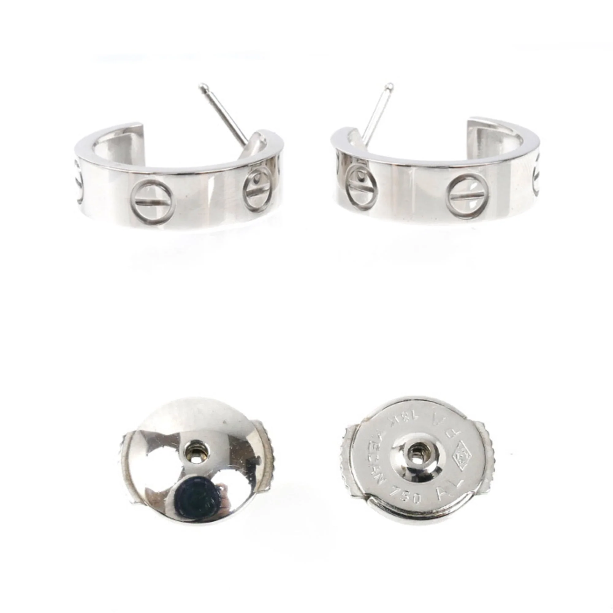 Love Earrings 18K White Gold 18K White Gold - Image 3