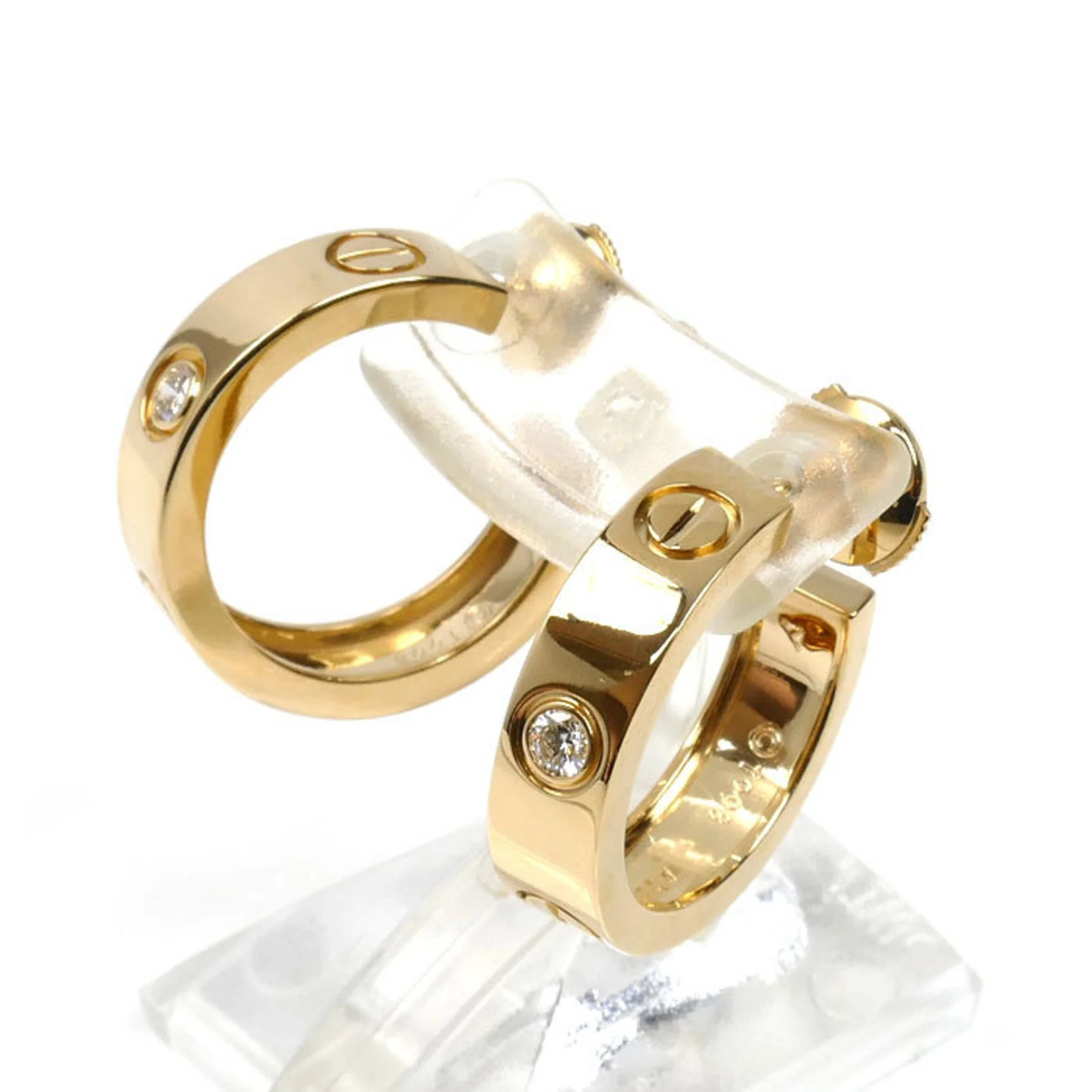 Love Earrings 18K Yellow Gold 18K Yellow Gold - Image 2