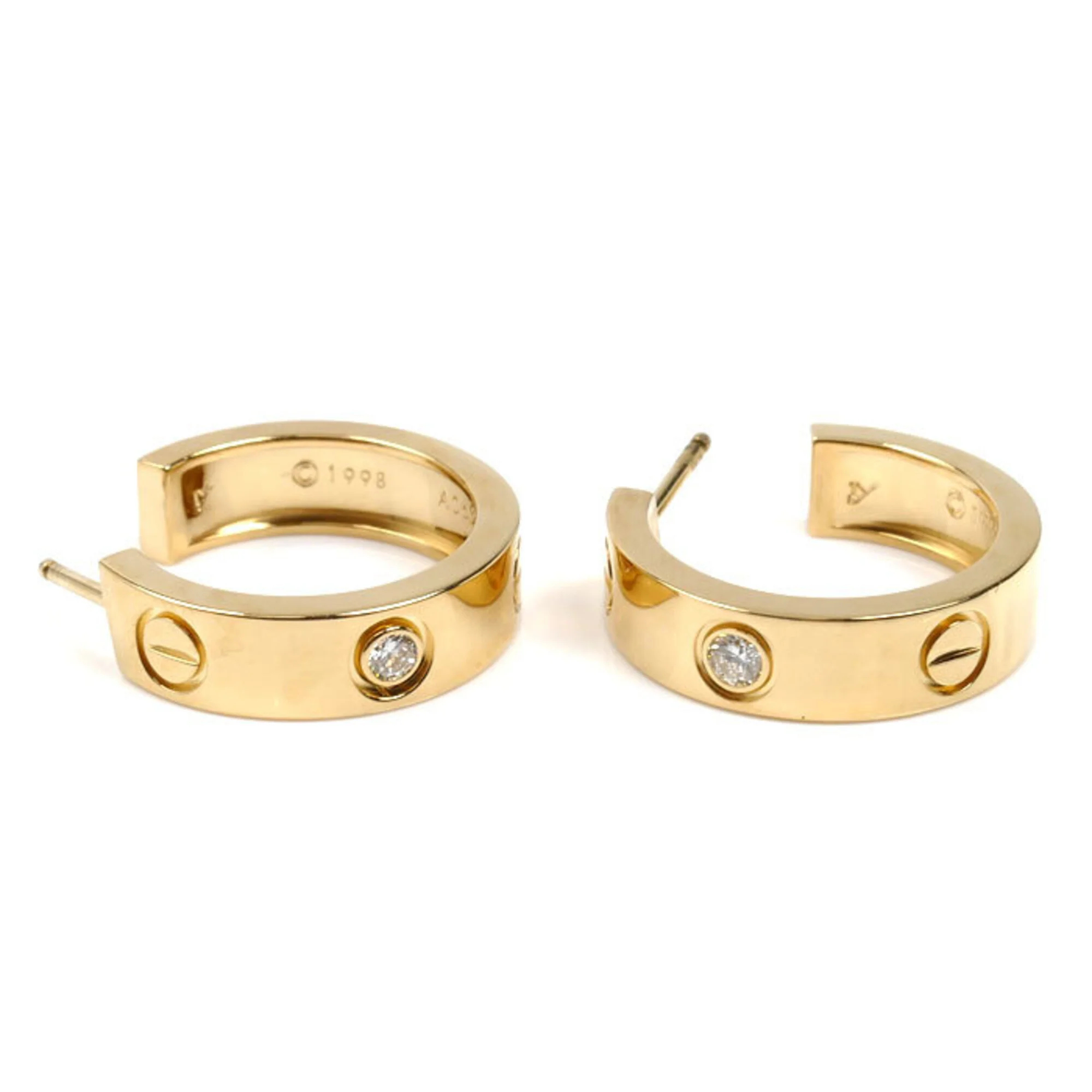 Love Earrings 18K Yellow Gold 18K Yellow Gold - Image 4
