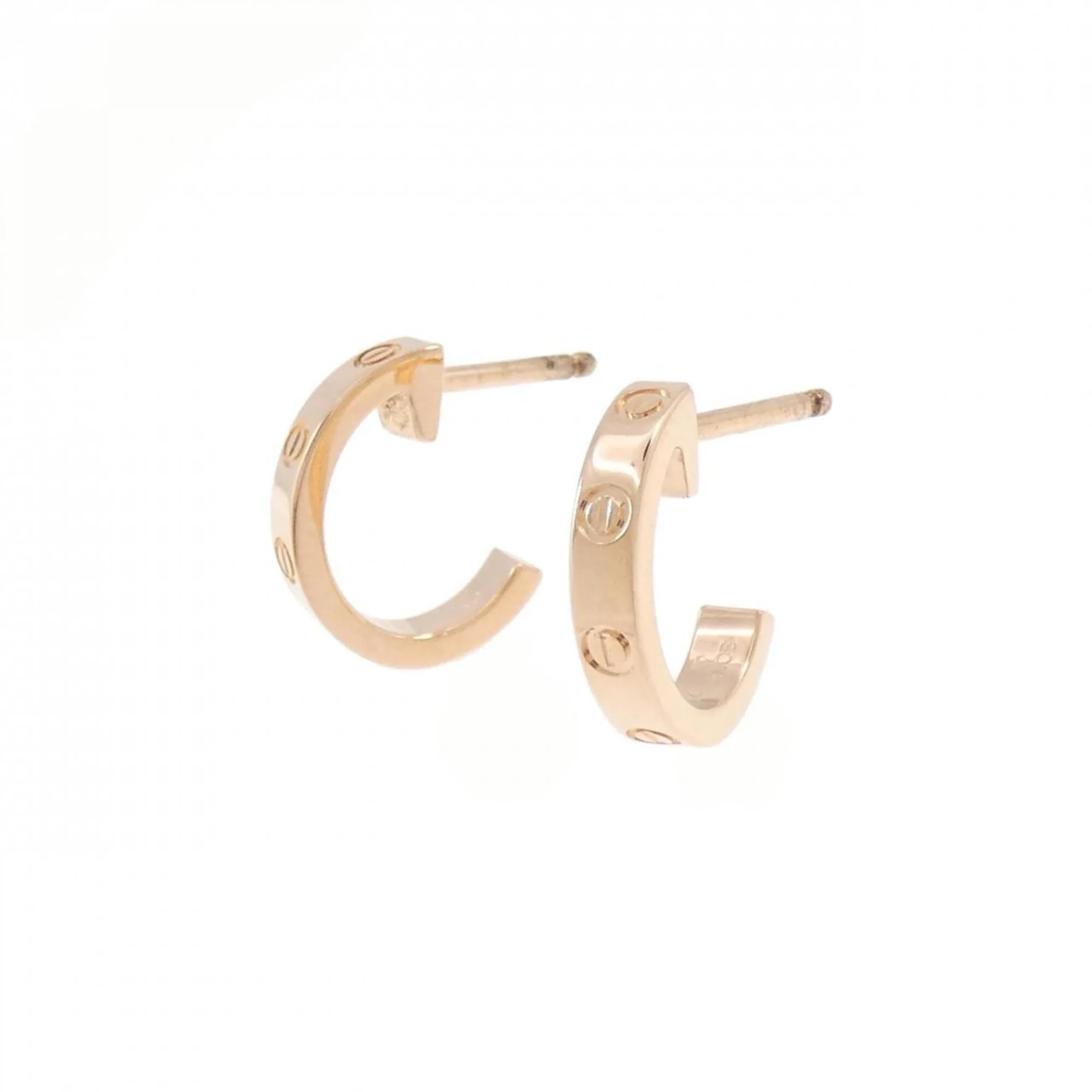 Love Hoop Earrings 18K Rose Gold 18K Rose Gold - Image 2