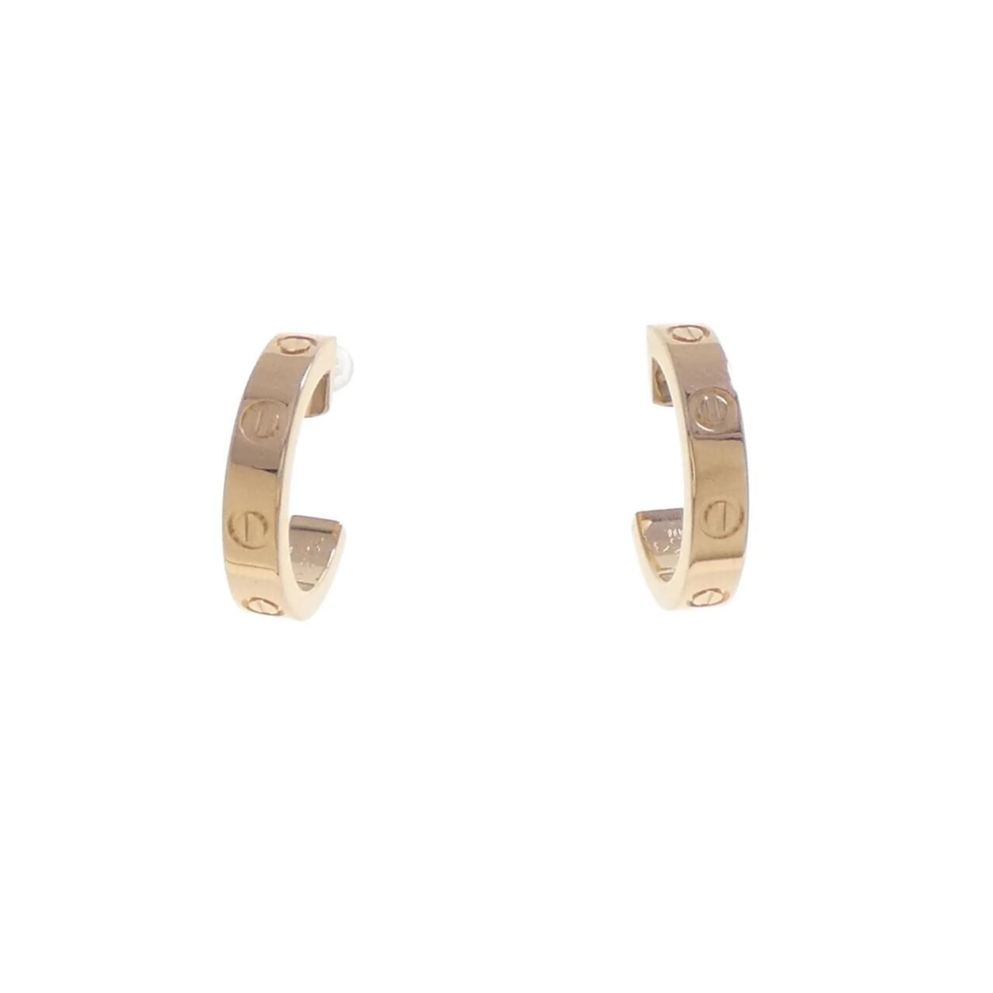 Love Hoop Earrings 18K Rose Gold Mini 18K Rose Gold