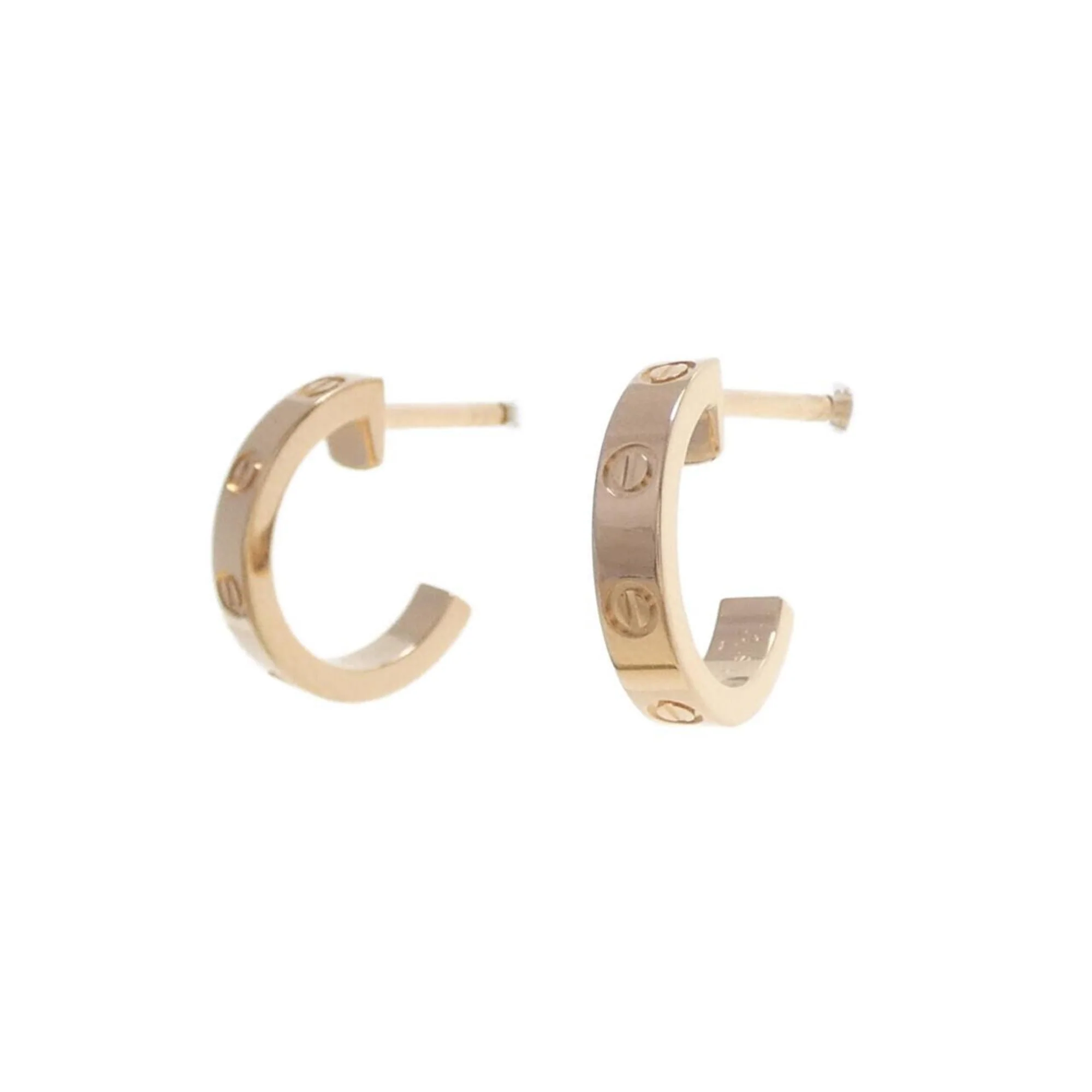 Love Hoop Earrings 18K Rose Gold Mini 18K Rose Gold - Image 2