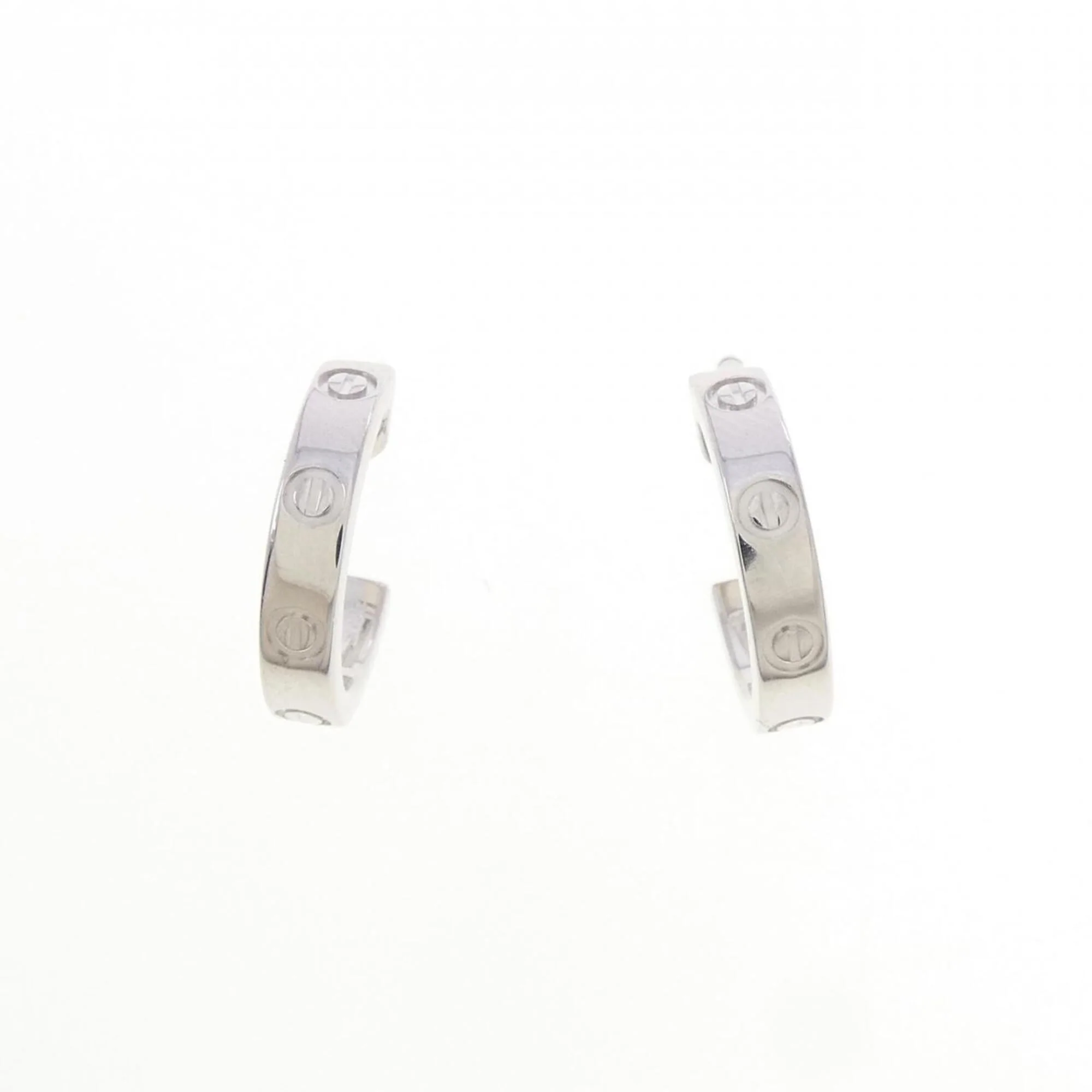 Love Hoop Earrings 18K White Gold 18K White Gold