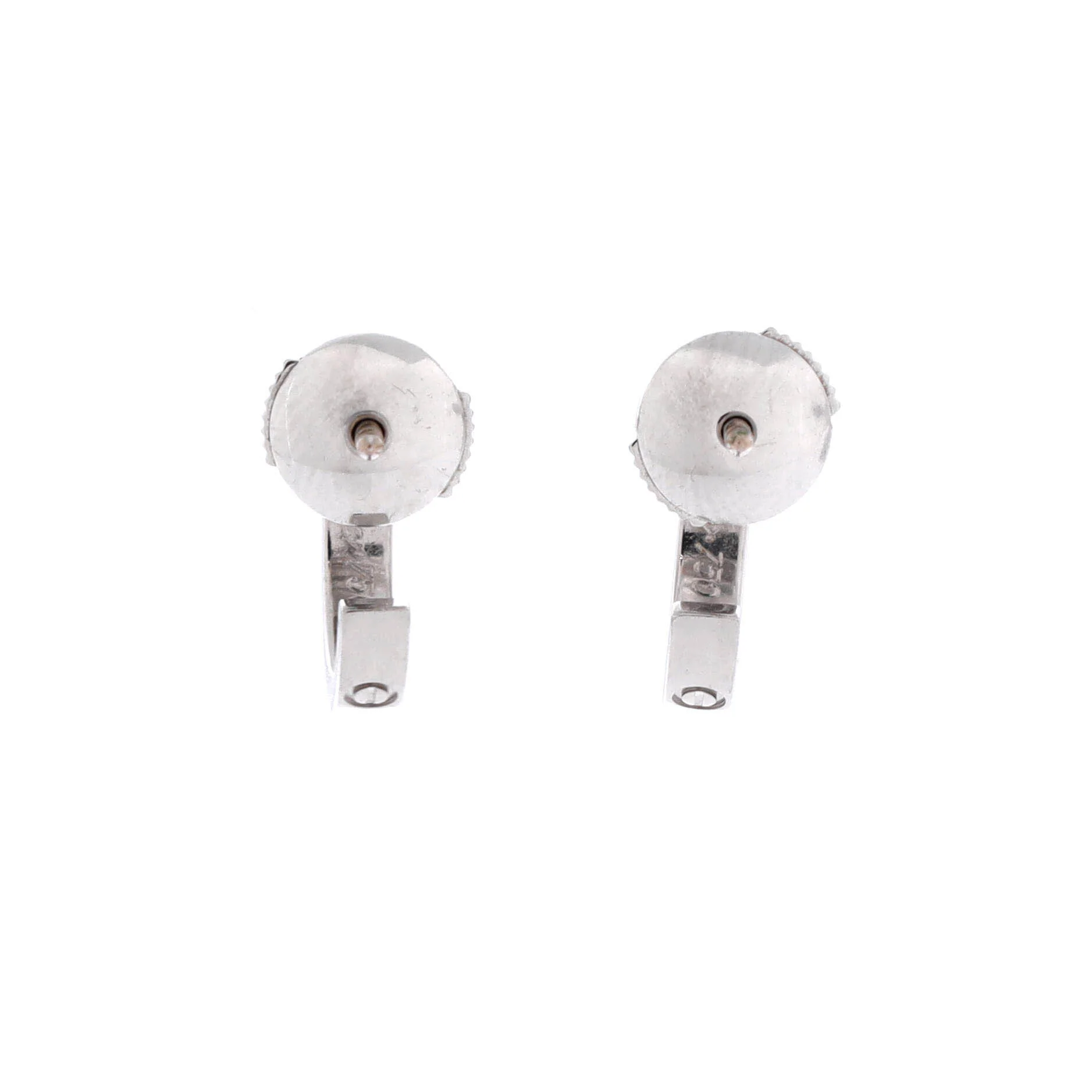 Love Hoop Earrings 18K White Gold Small - Image 3