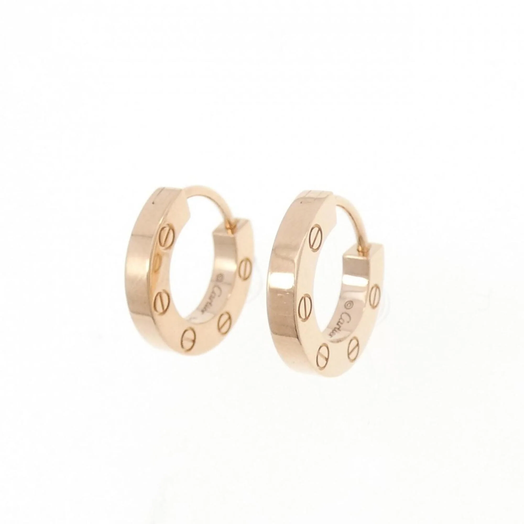 Love Stud Earrings 18K Rose Gold 18K Rose Gold - Image 2