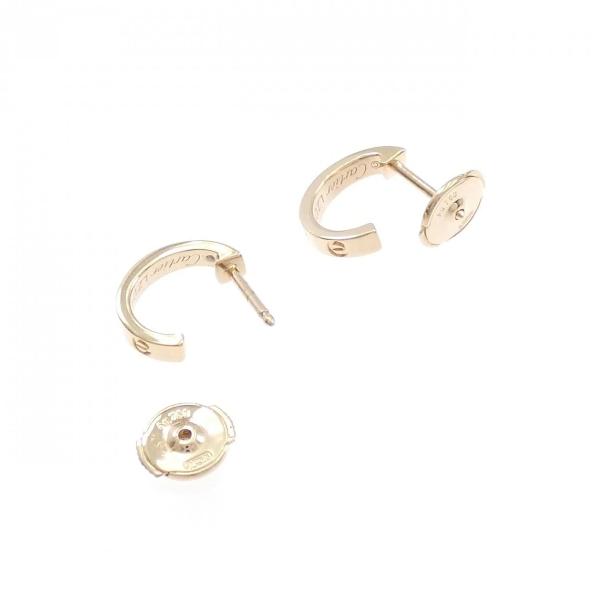 Love Stud Earrings 18K Rose Gold Mini 18K Rose Gold - Image 3