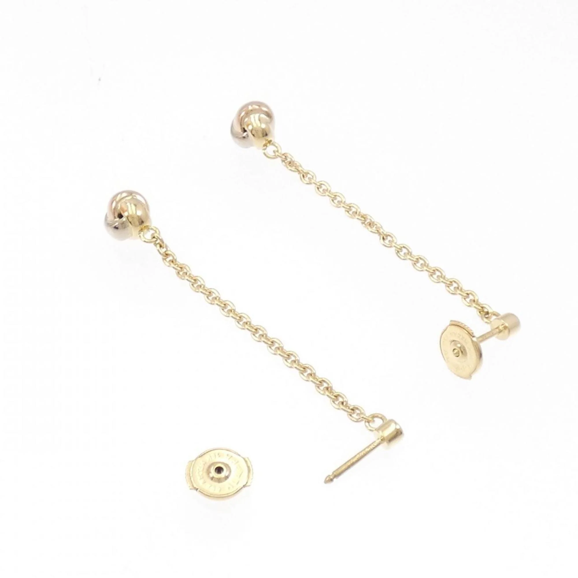 Trinity Earrings 18K Tricolor Gold - Image 3
