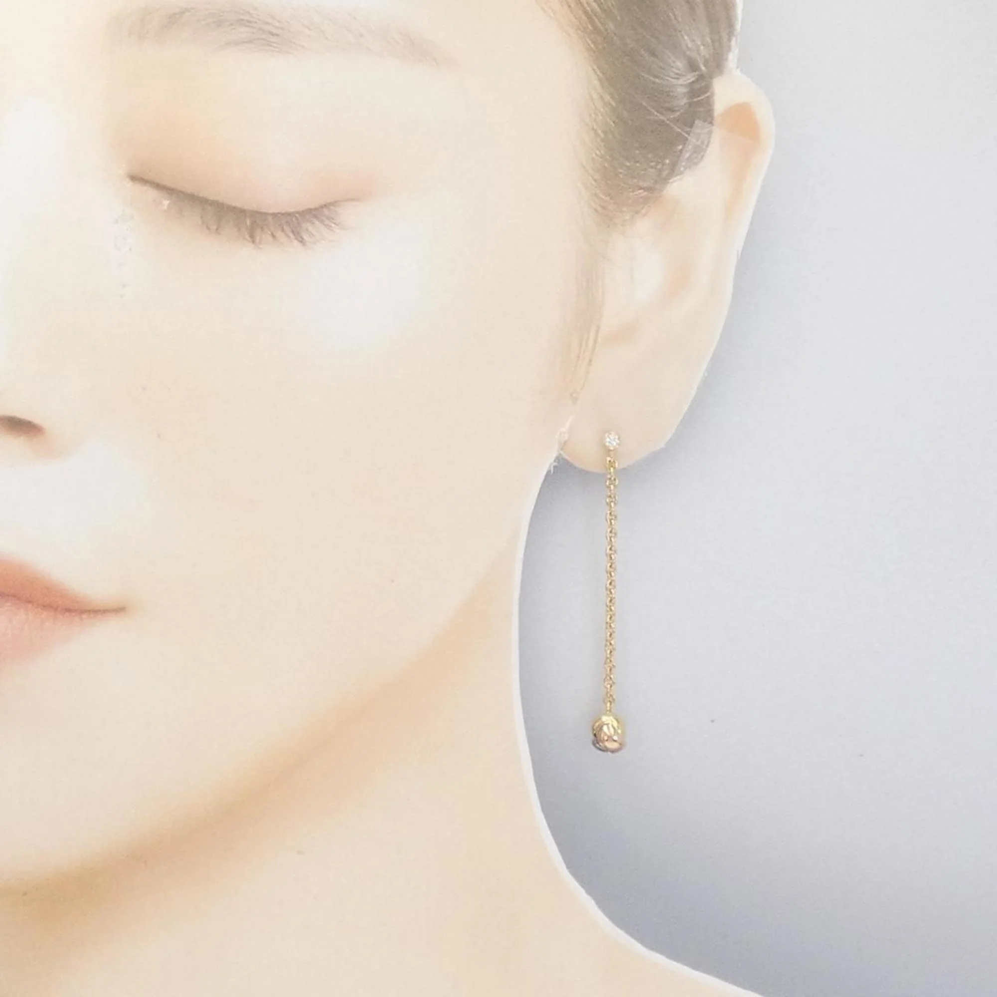 Trinity Earrings 18K Tricolor Gold - Image 4
