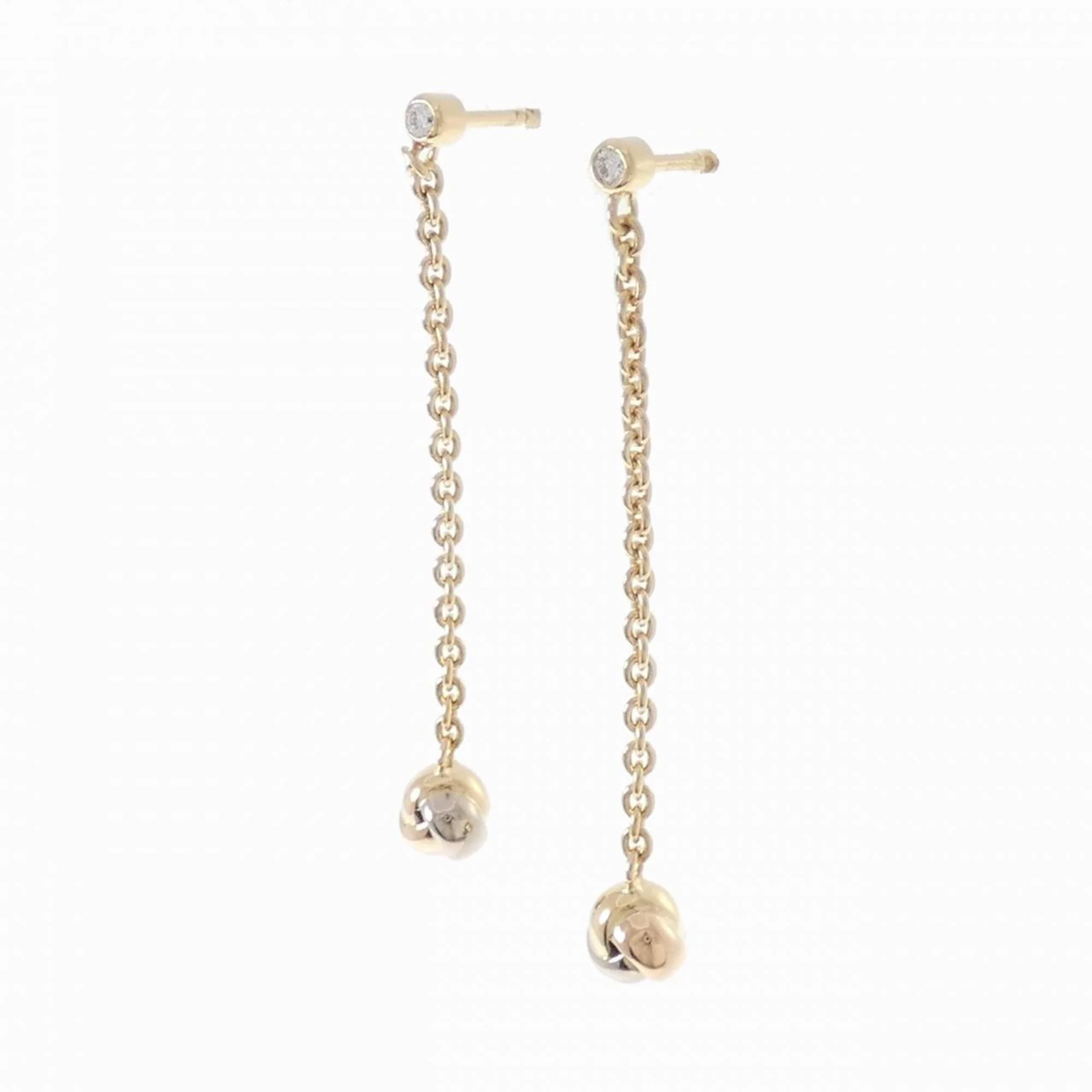 Trinity Earrings 18K Tricolor Gold - Image 2